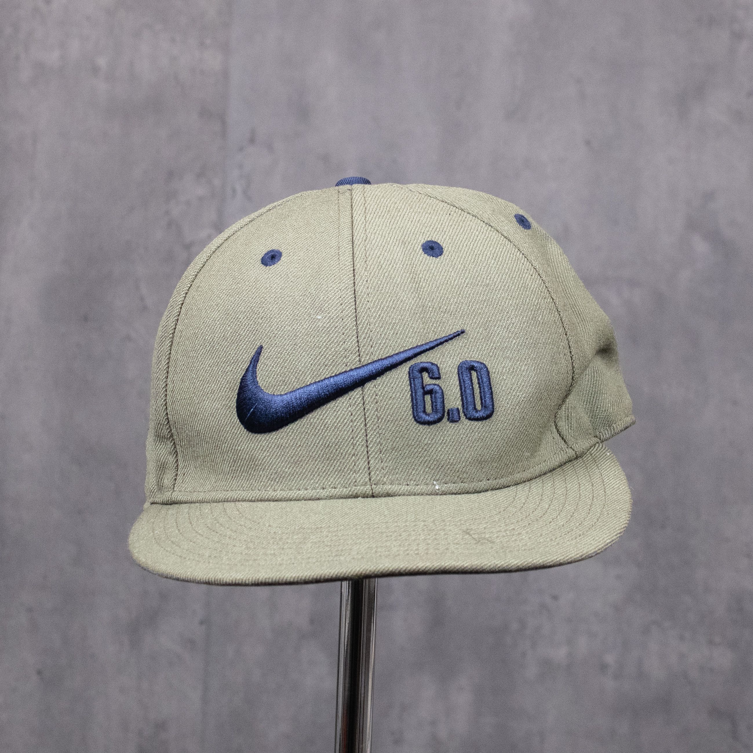 Nike × Travis Scott × Vintage Y2K 2000s Nike 6.0 Travis Scott Style 7 ⅜ Fitted Hat Size ONE SIZE - 1 Thumbnail