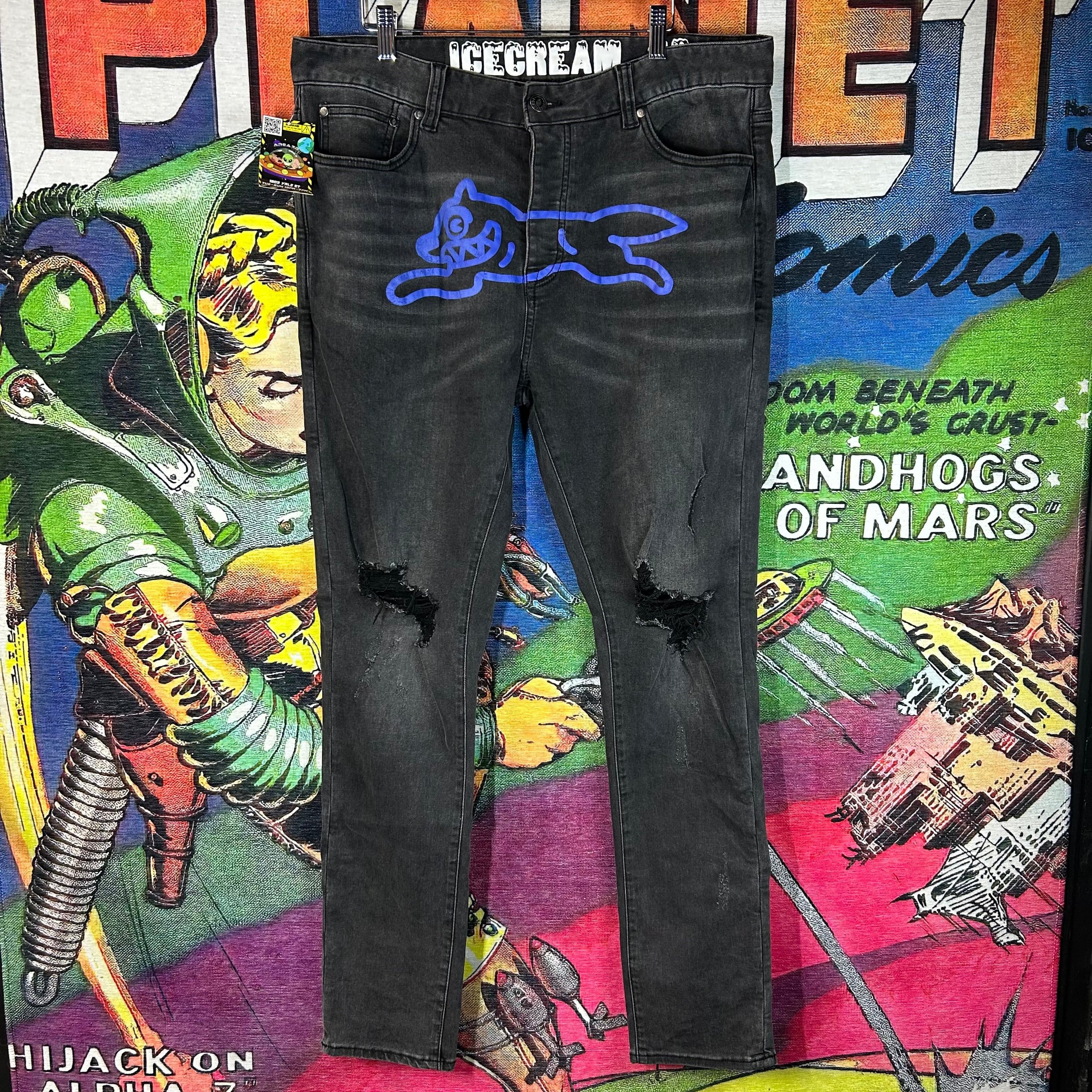 Icecream Icecream Running Dog Ripped Jeans Size 36” Size US 36 / EU 52 - 1 Thumbnail