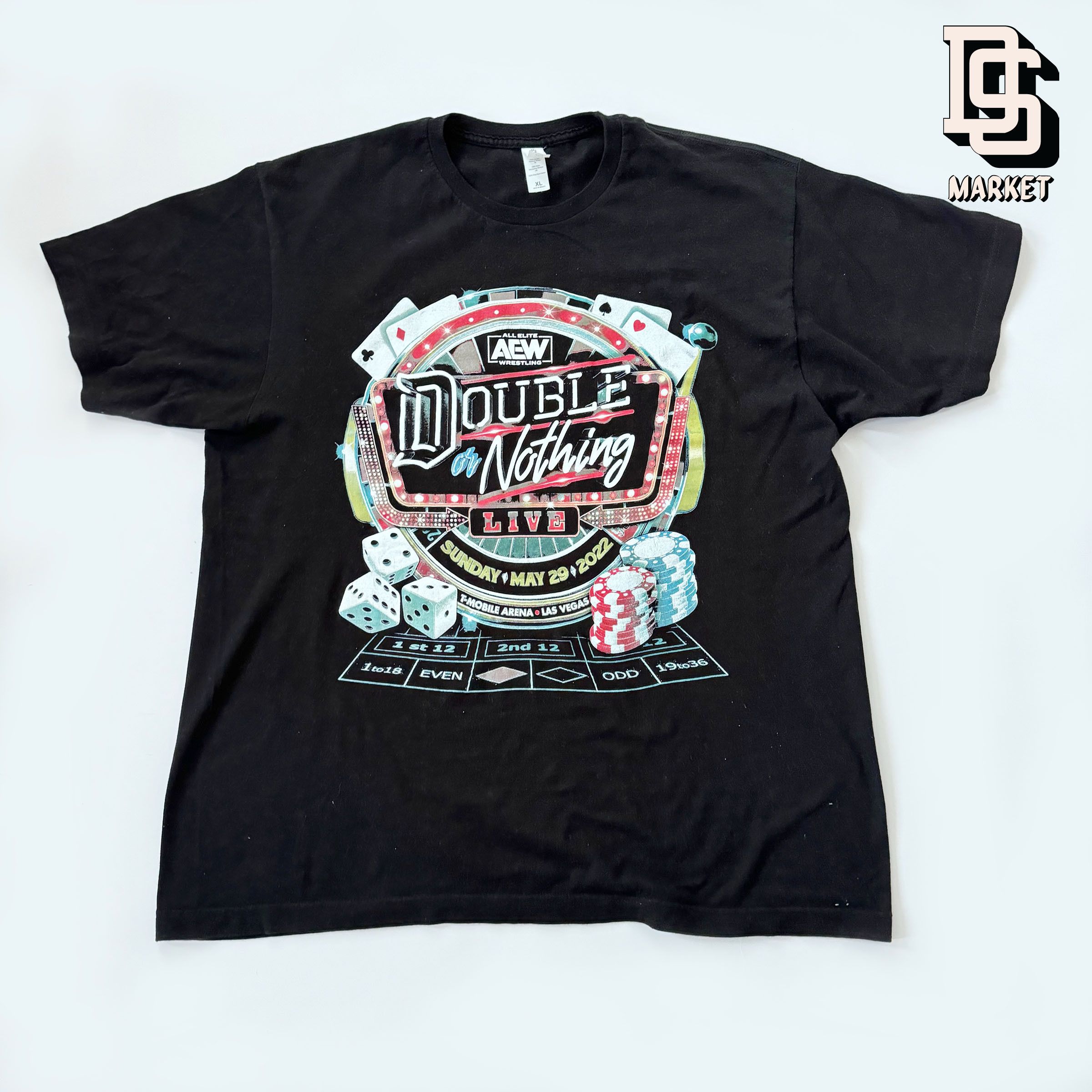 WWE 2022 ALL ELITE WRESTLING AEW DOUBLE OR NOTHING TEE Size US XL / EU 56 / 4 - 1 Thumbnail