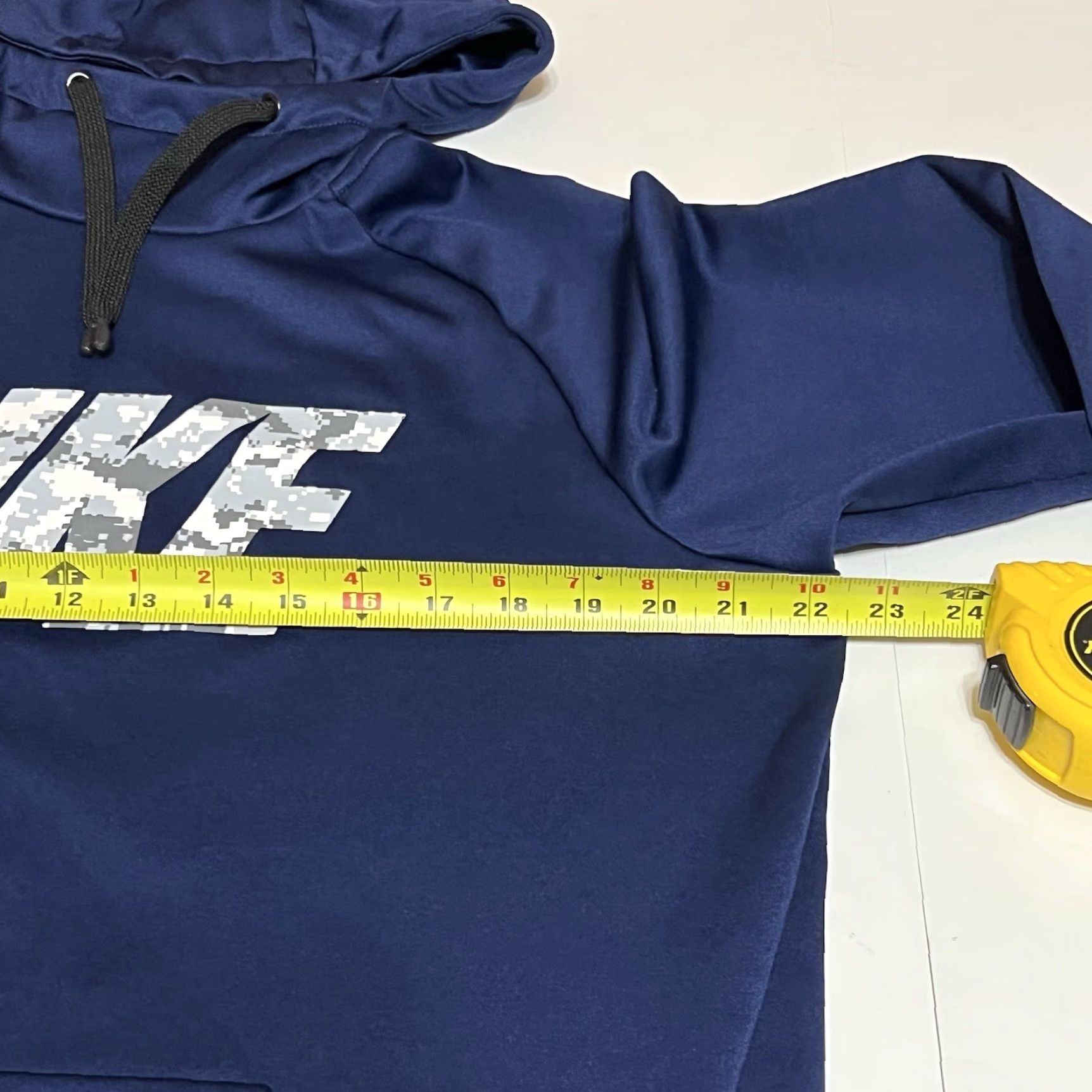 Nike Nike Dri-Fit Pullover Hoodie Men L Blue Camouflage Logo Fleece Pocket Hooded Size US L / EU 52-54 / 3 - 6 Thumbnail