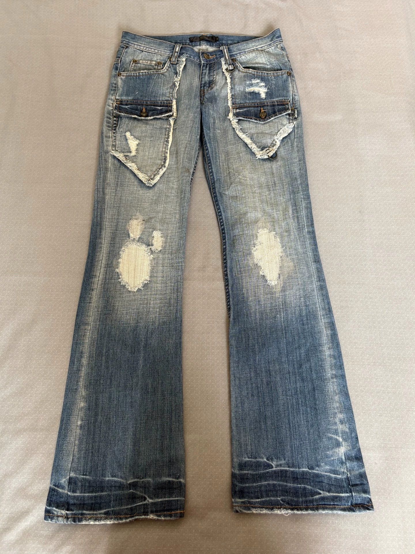 Other Midas Vintage Irregular Pocket Denim Jeans 82/108 Size US 32 / EU 48 - 1 Thumbnail