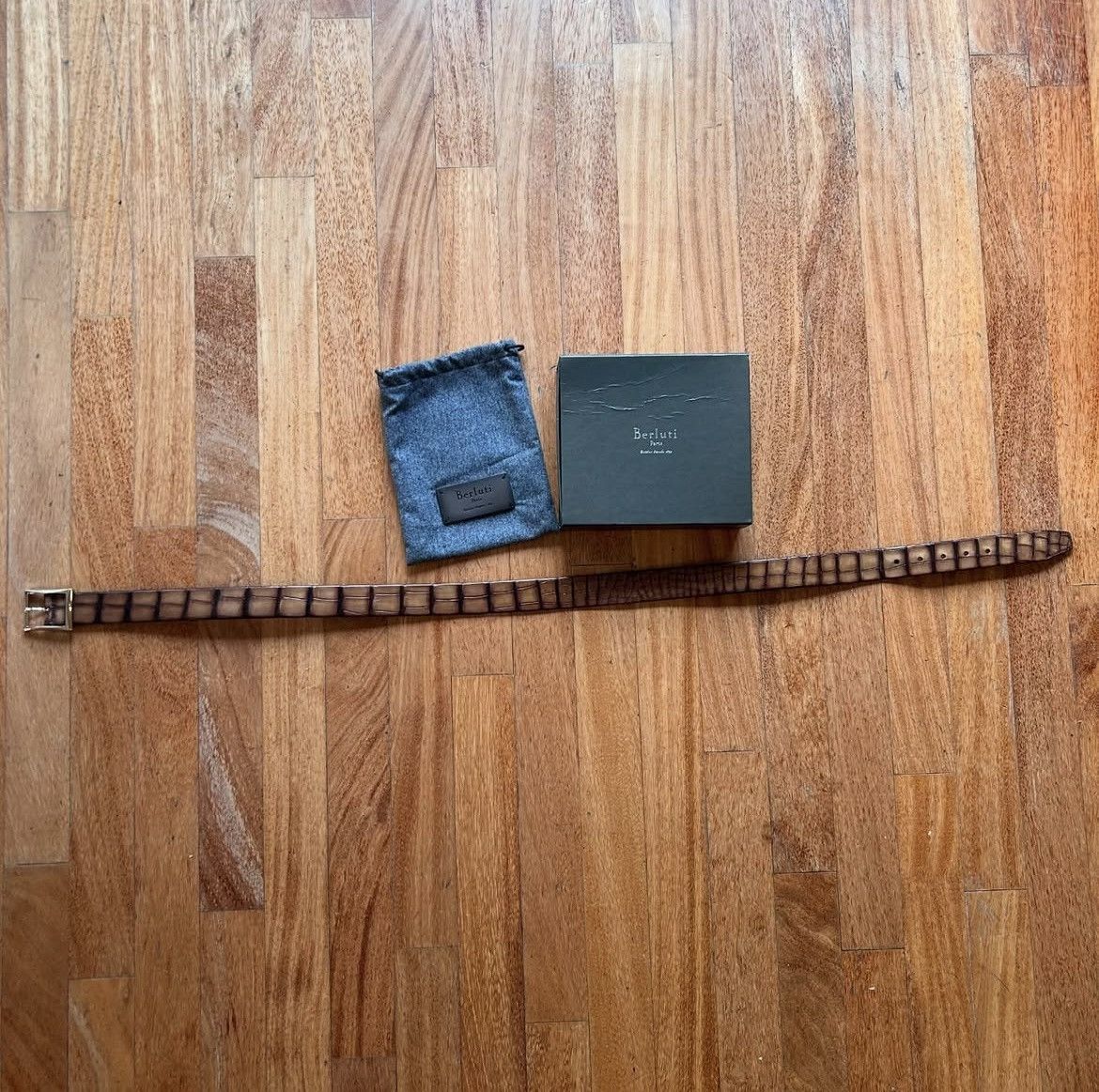 Berluti Berluti alligator leather belt Size 32 - 3 Thumbnail