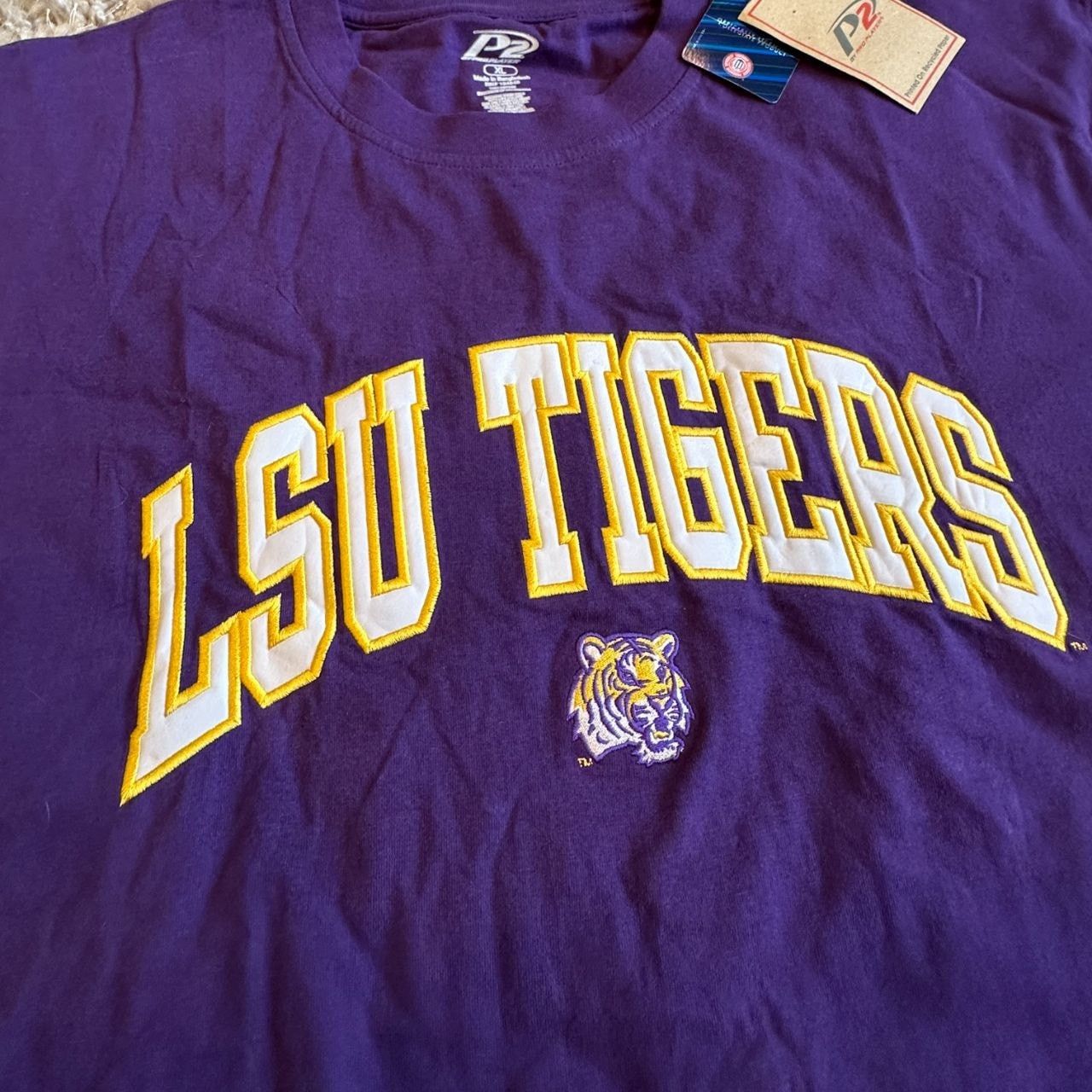 NCAA Vintage NWT Men's X-Large Embroidered LSU Tigers P2 T-shirt Size US XL / EU 56 / 4 - 2 Thumbnail