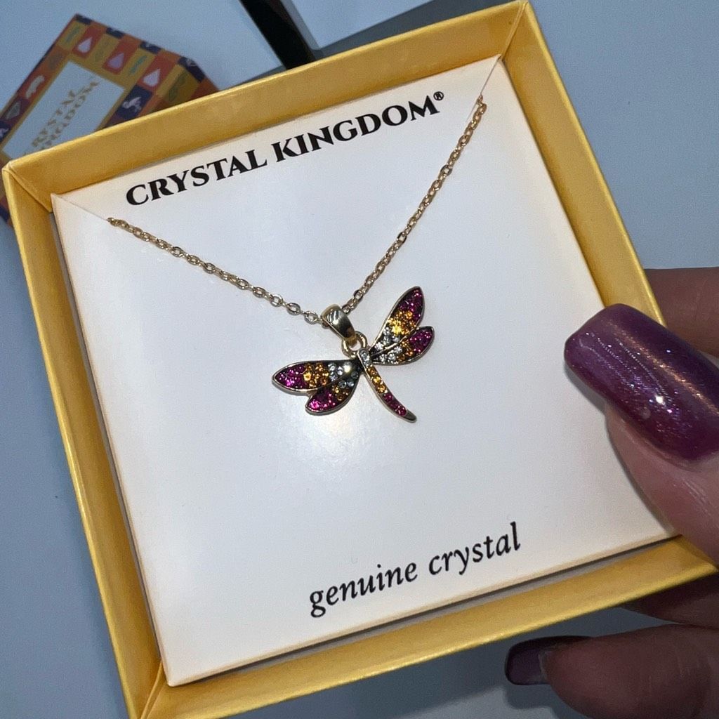 Other Crystal Kingdom Sparkling Dragonfly Necklace NIB Size ONE SIZE - 5 Thumbnail