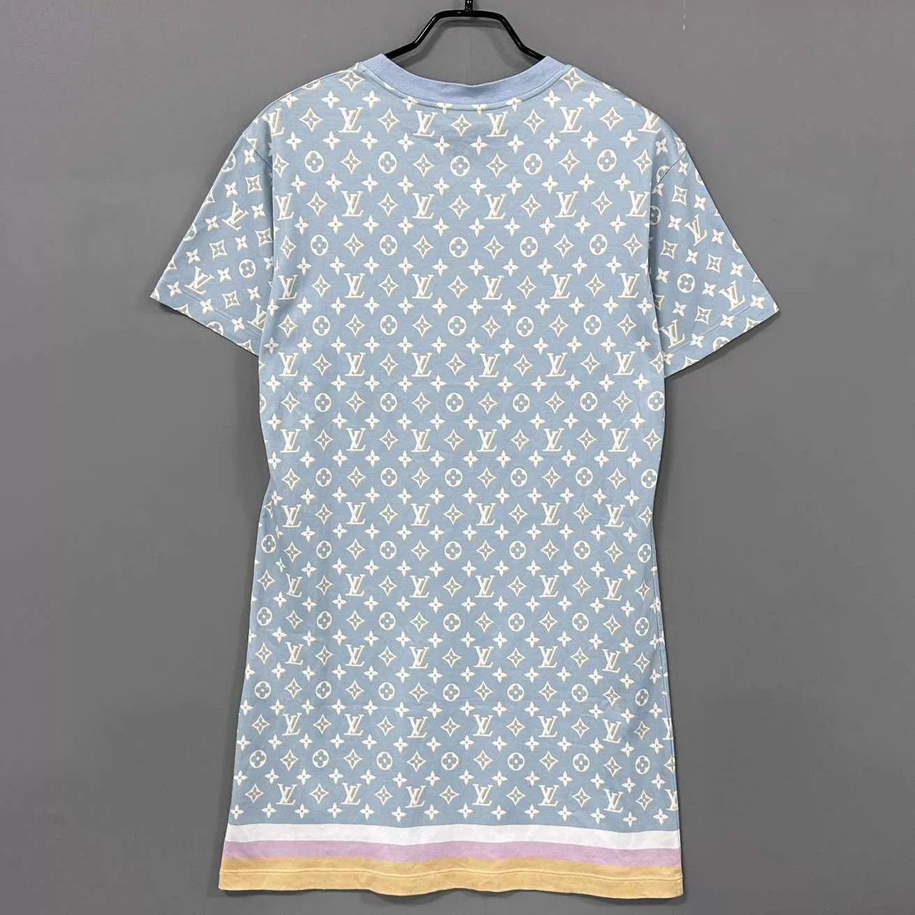 Louis Vuitton LV Monogram Light Blue Dress L Size L / US 10 / IT 46 - 3 Thumbnail
