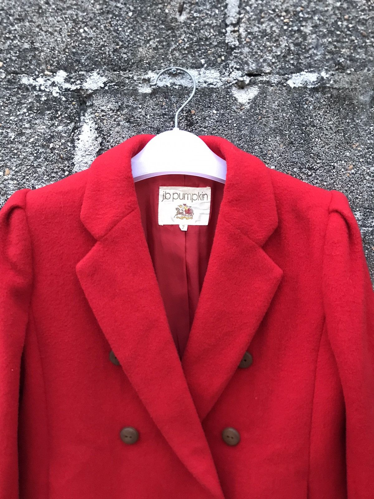 Designer × Japanese Brand × Vintage ⚡️Vintage J.b Pumpkin Wool Double Breasted Cropped Coat Size S / US 4 / IT 40 - 5 Thumbnail