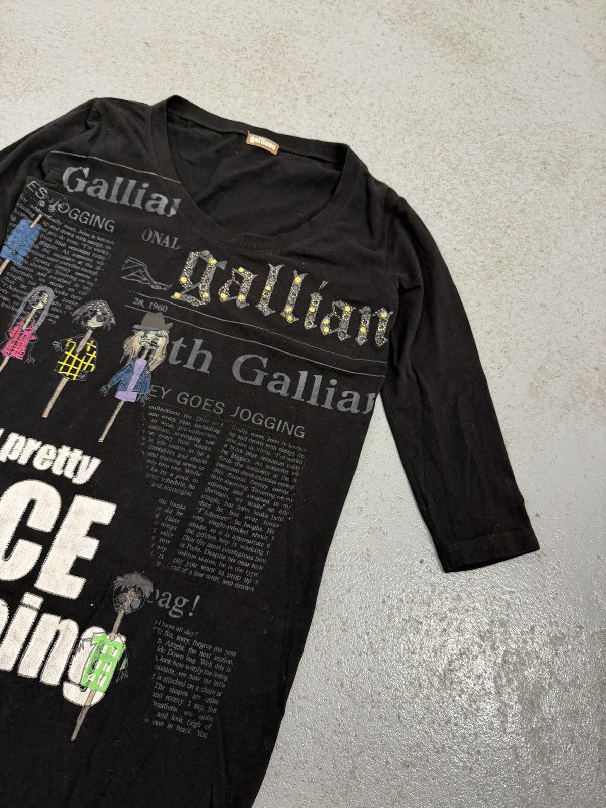 John Galliano Vintage 00s John Galliano Your Pretty Face is Going To Sell Size S / US 4 / IT 40 - 5 Thumbnail