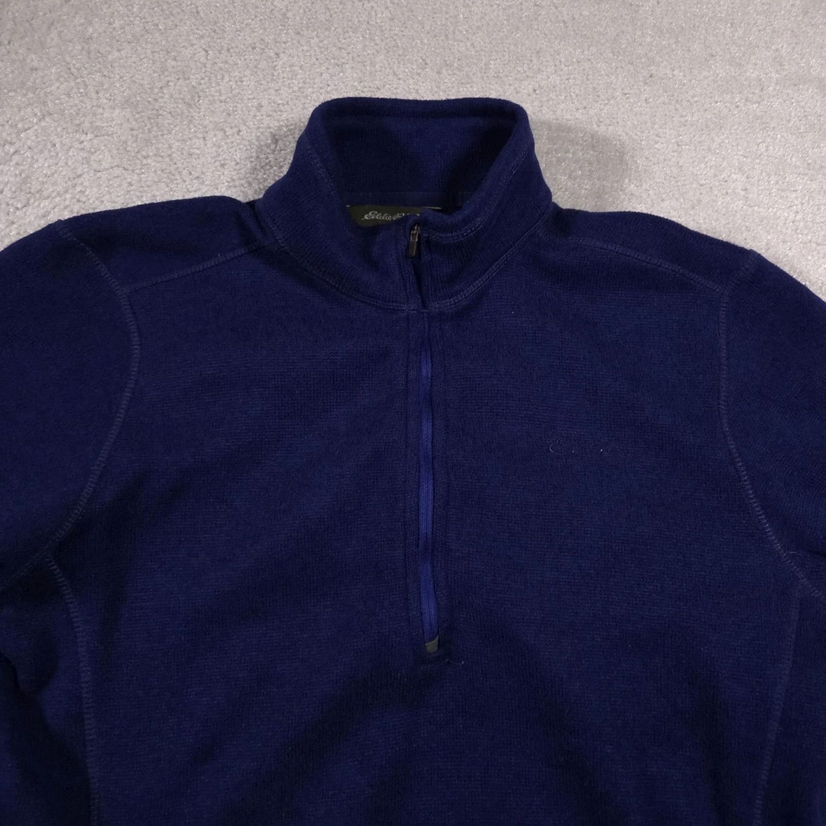 Eddie Bauer Eddie Bauer Pullover Mens Large Blue Fleece Half Zip Outdoor Pocket Polyester Shirt Size US L / EU 52-54 / 3 - 3 Thumbnail