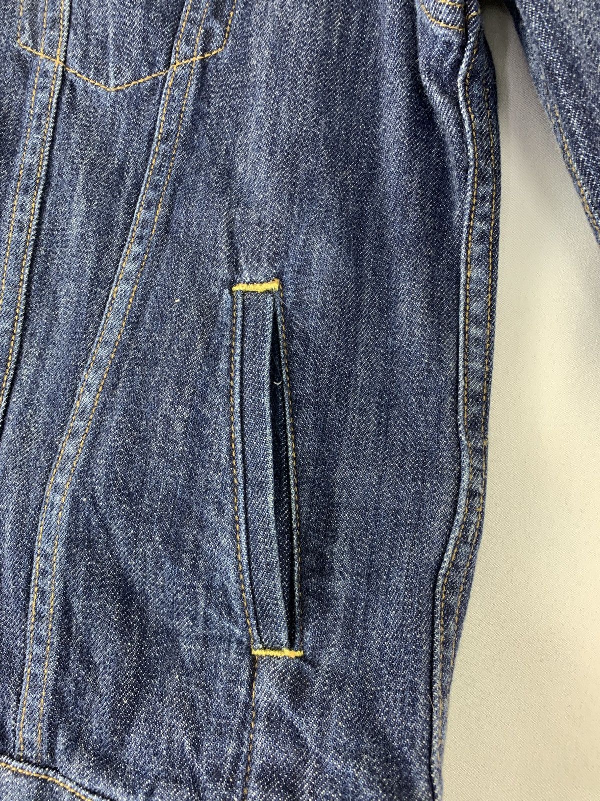 Japanese Brand Earth Music Indigo Denim Jacket Double Pocket Western Size L / US 10 / IT 46 - 5 Thumbnail