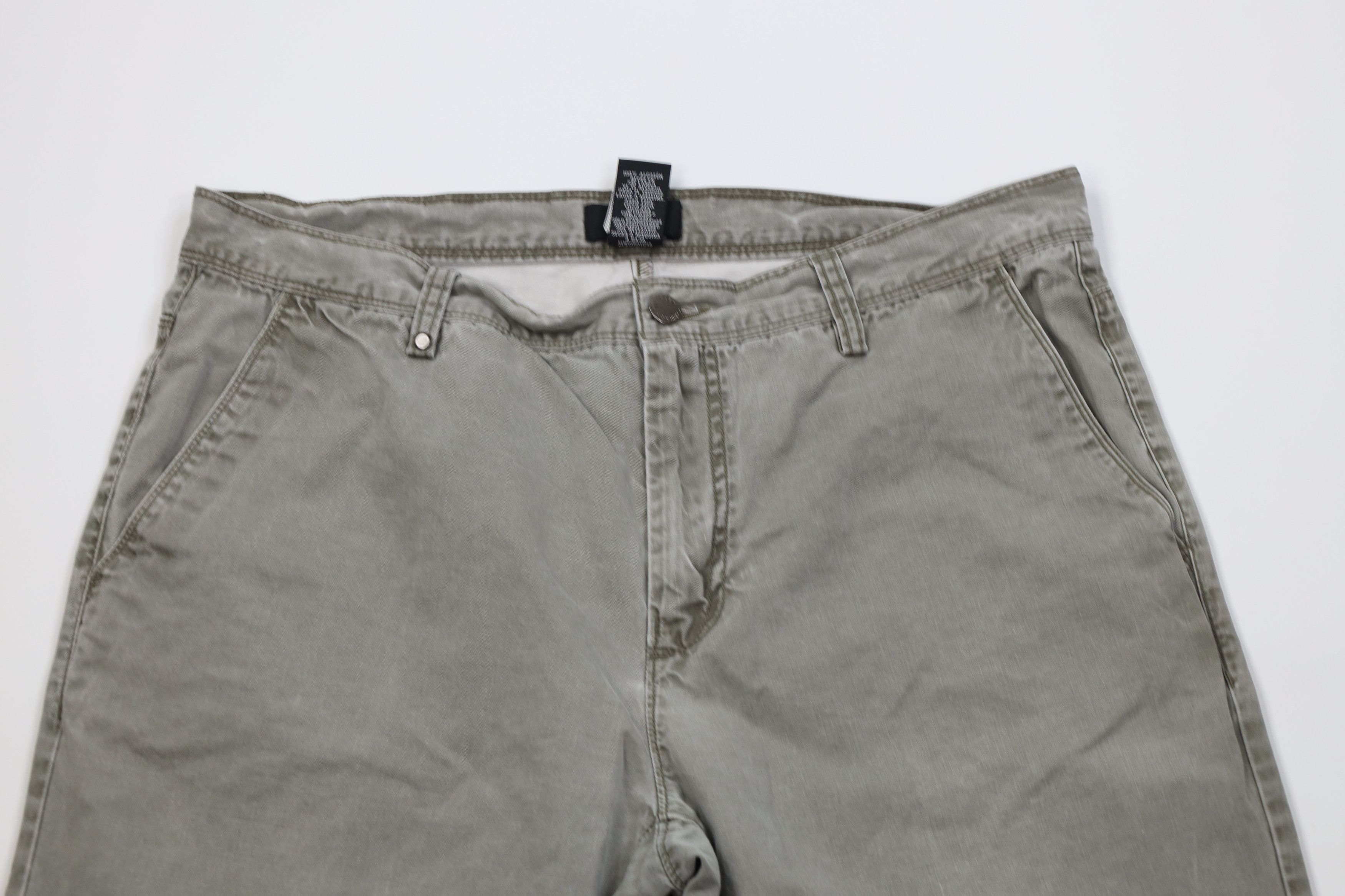 Calvin Klein Vintage 90s Calvin Klein Stonewash Wide Leg Pants Green Size US 34 / EU 50 - 2 Thumbnail