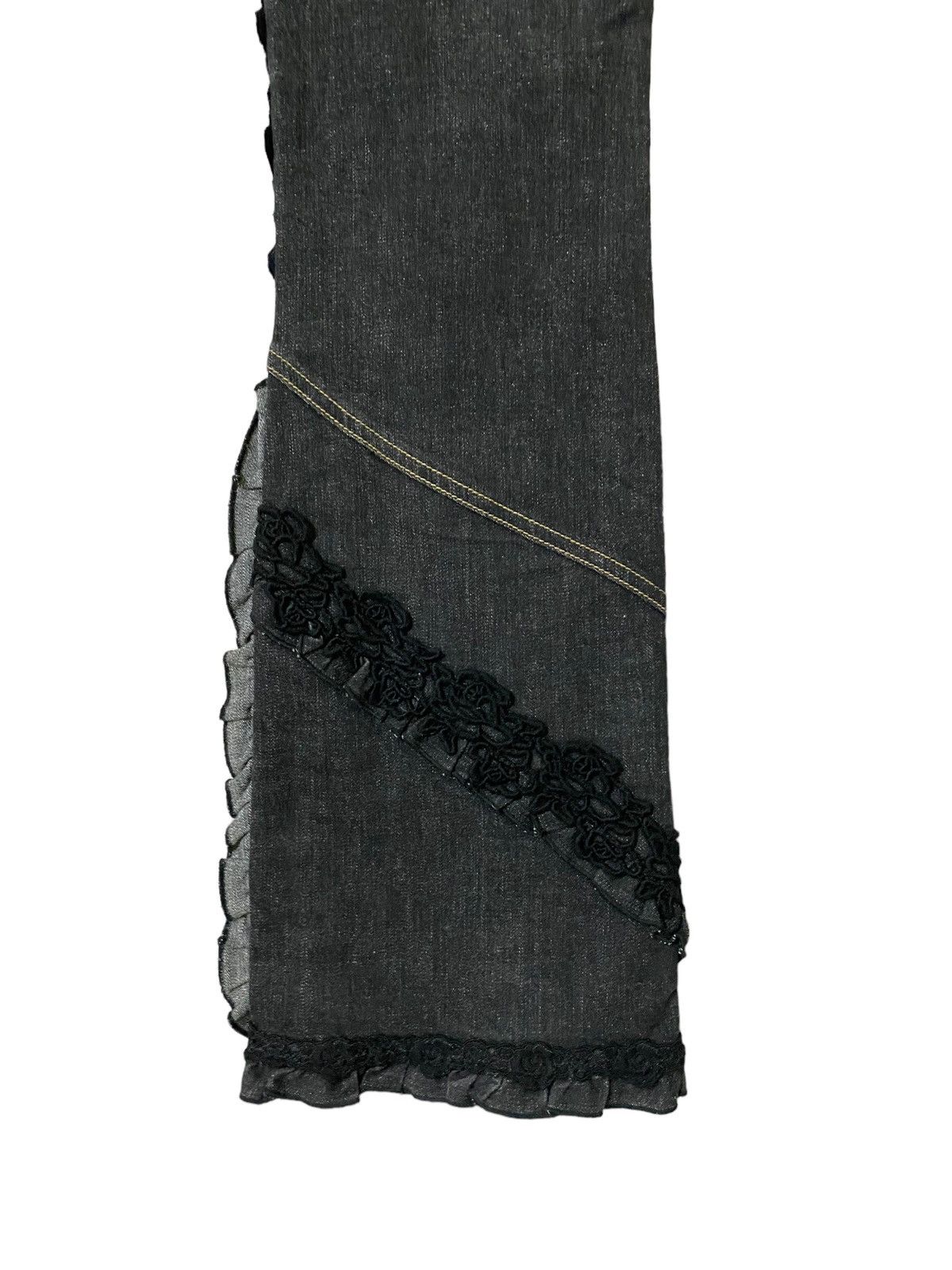 Hysteric Glamour × If Six Was Nine × Japanese Brand Flared Pink House Lace button Leg Design Denim Pant Size US 26 / EU 42 - 16 Thumbnail