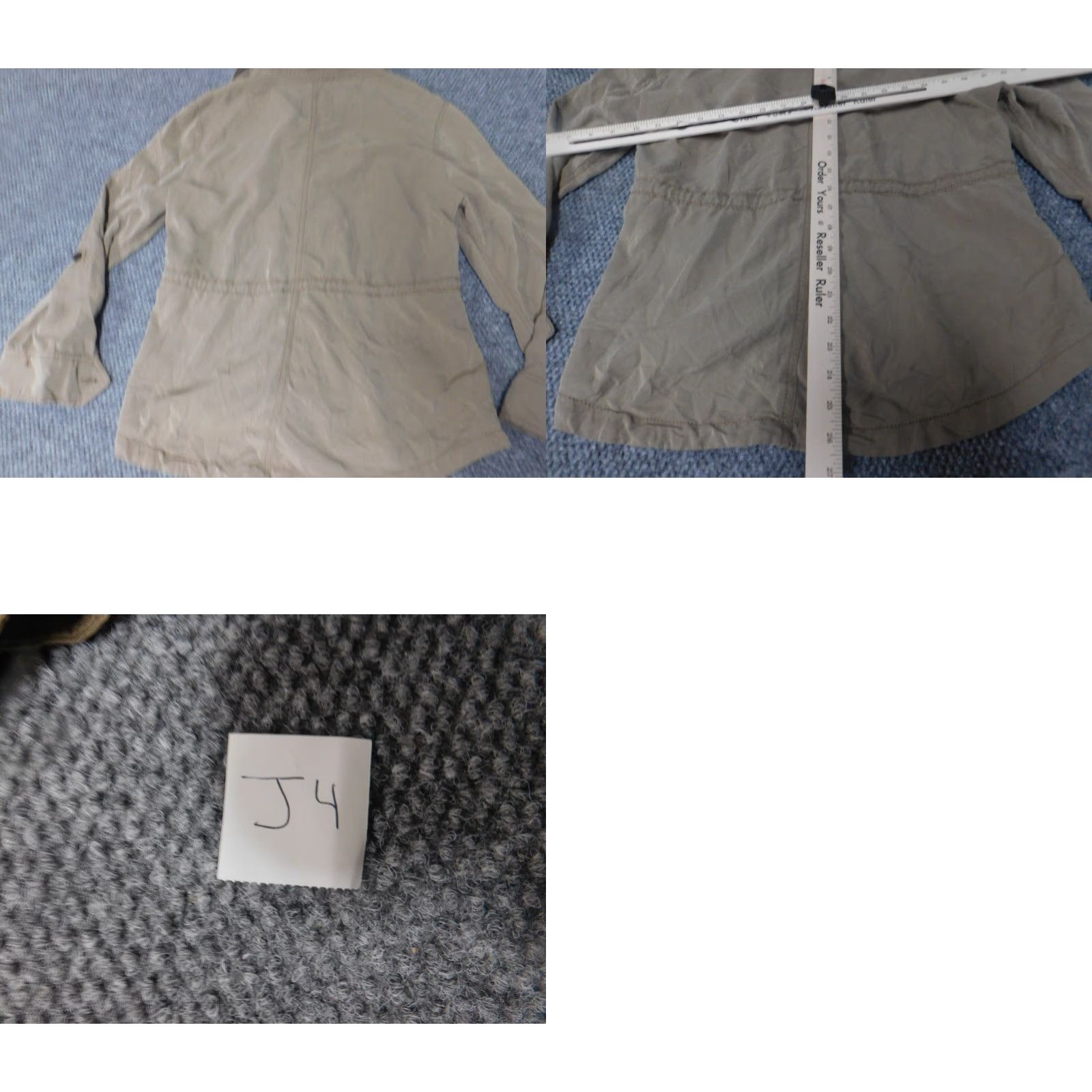 American Eagle Outfitters American Eagle Outfitters Jacket Women M Beige Lightweight Denim Button Zip Casual Winter Regular Medium Women Size M / US 6-8 / IT 42-44 - 9 Thumbnail