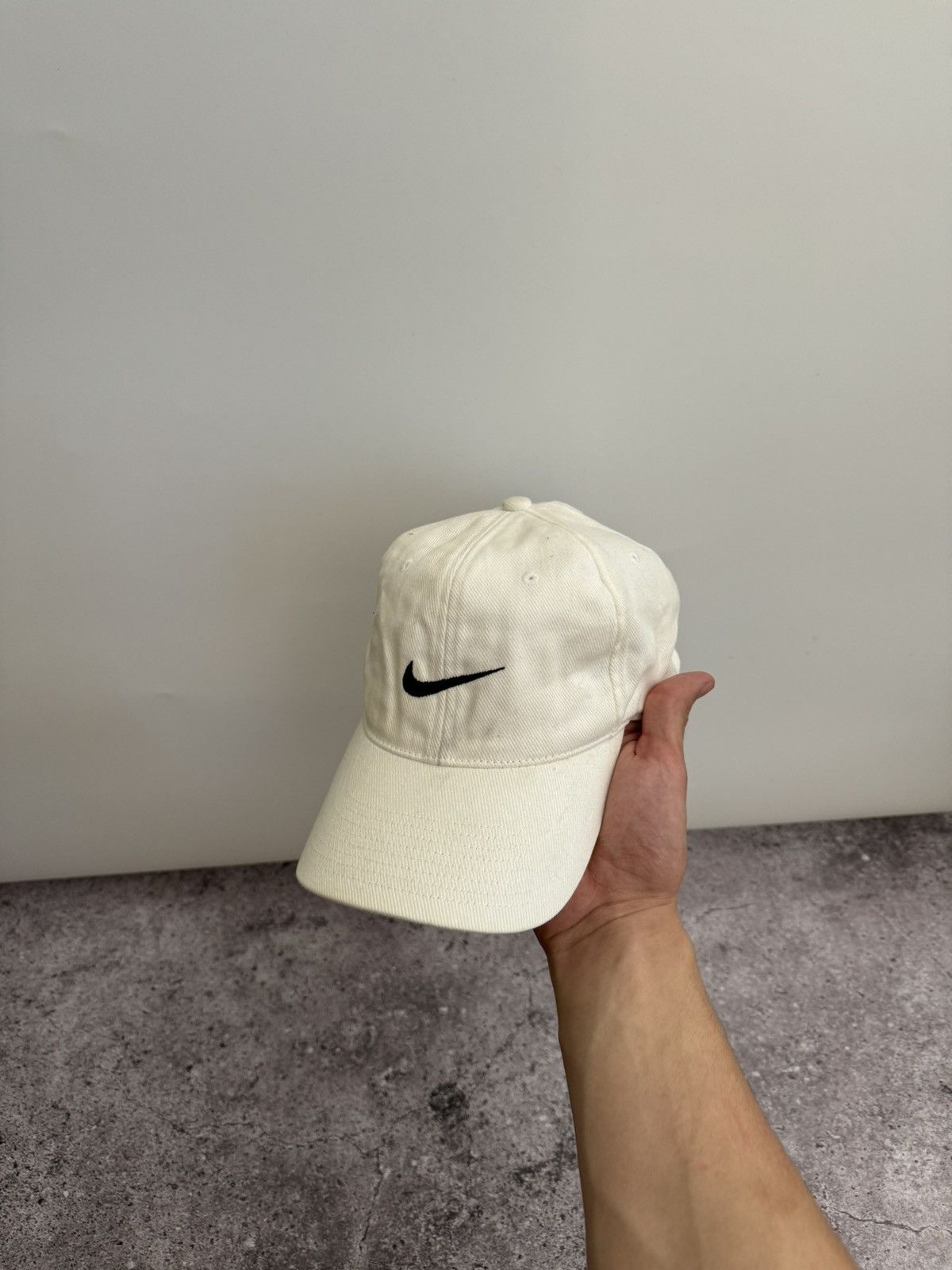 Nike × Vintage Vintage Nike white Y2K cap hats Size ONE SIZE - 3 Thumbnail