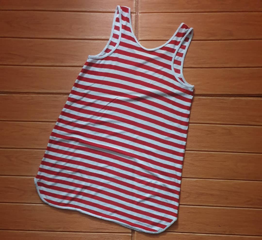Japanese Brand Unbrand Stripe red white shirt Size L / US 10 / IT 46 - 7 Thumbnail