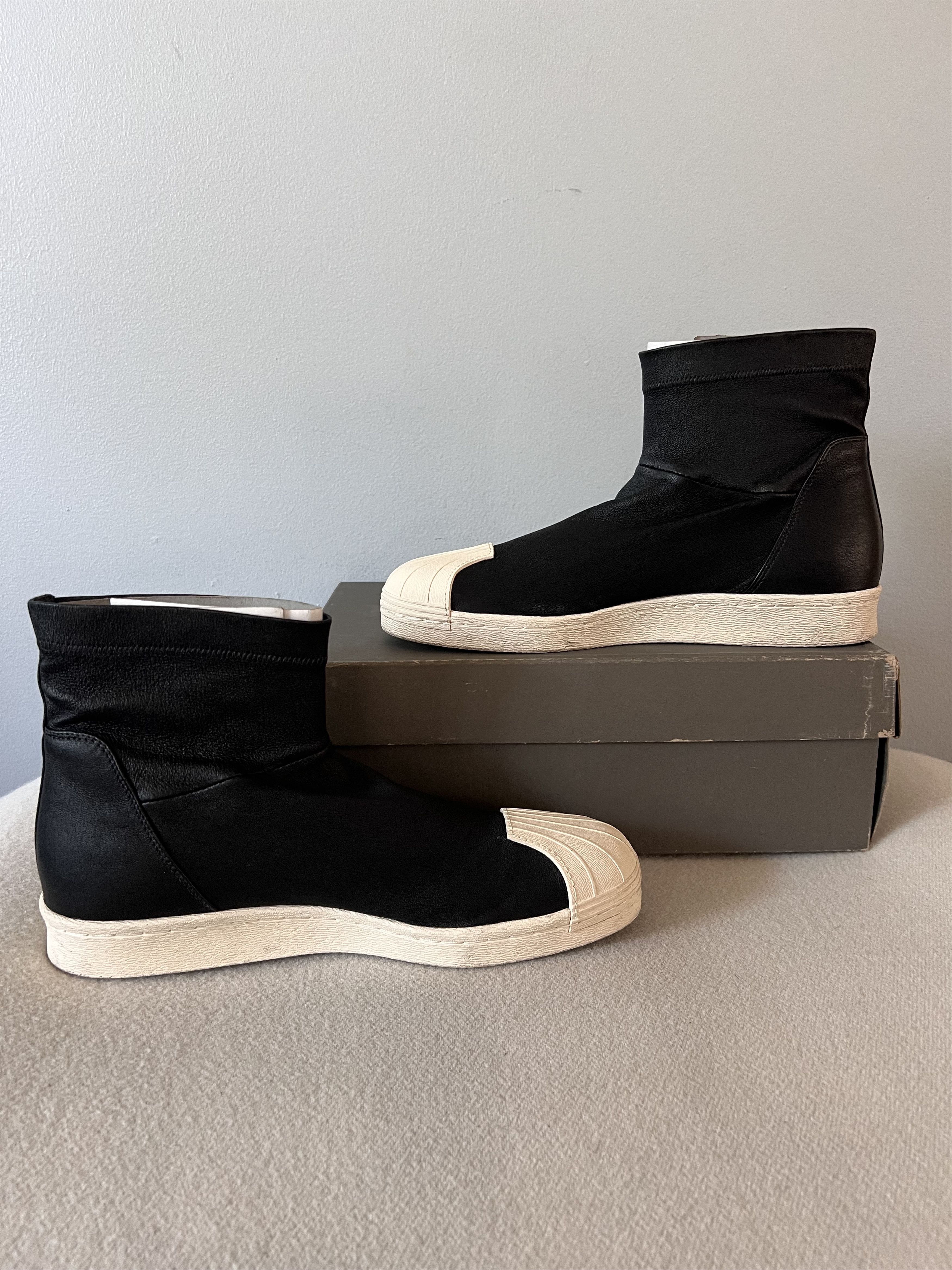 Adidas × Rick Owens Rick Owens Adidas RO Superstar Ankle Boots in Black Size US 7.5 / EU 40-41 - 3 Thumbnail