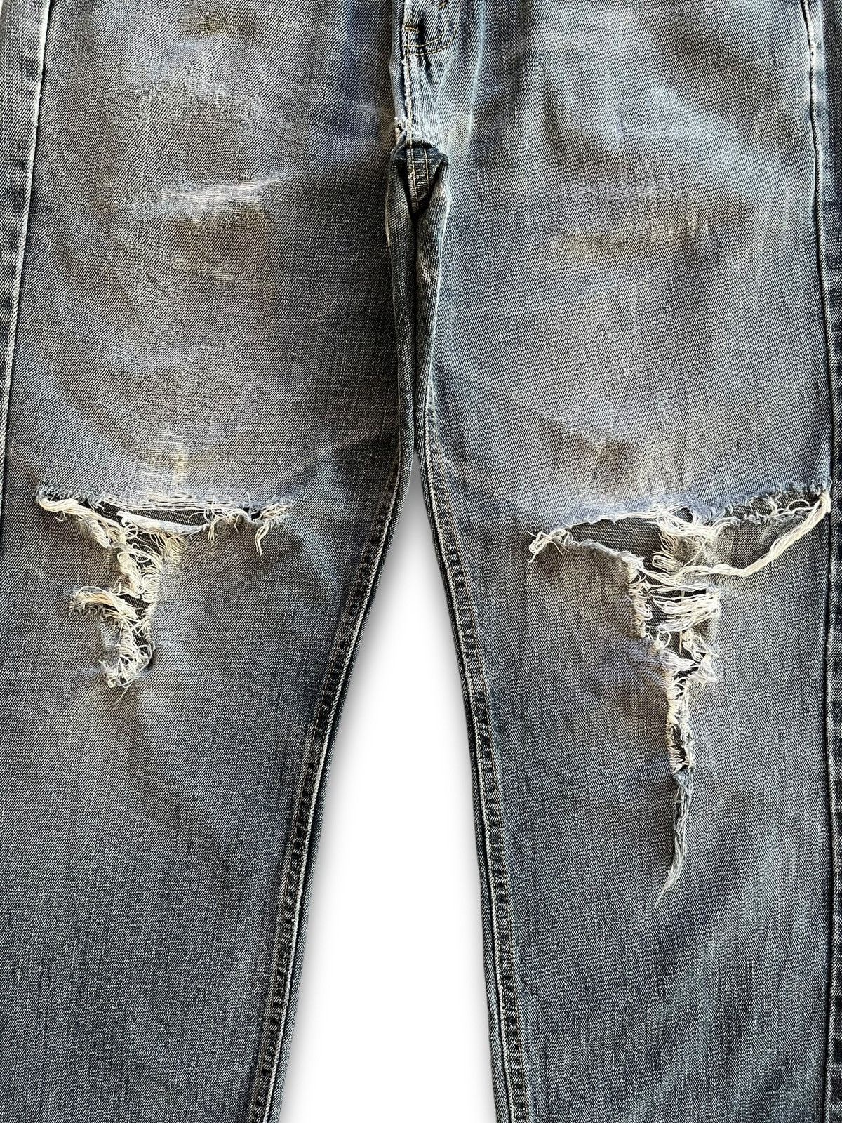 Levi's Vintage Levis Signature Ripped Distressed Loose Jeans 34x31 Size US 34 / EU 50 - 6 Thumbnail