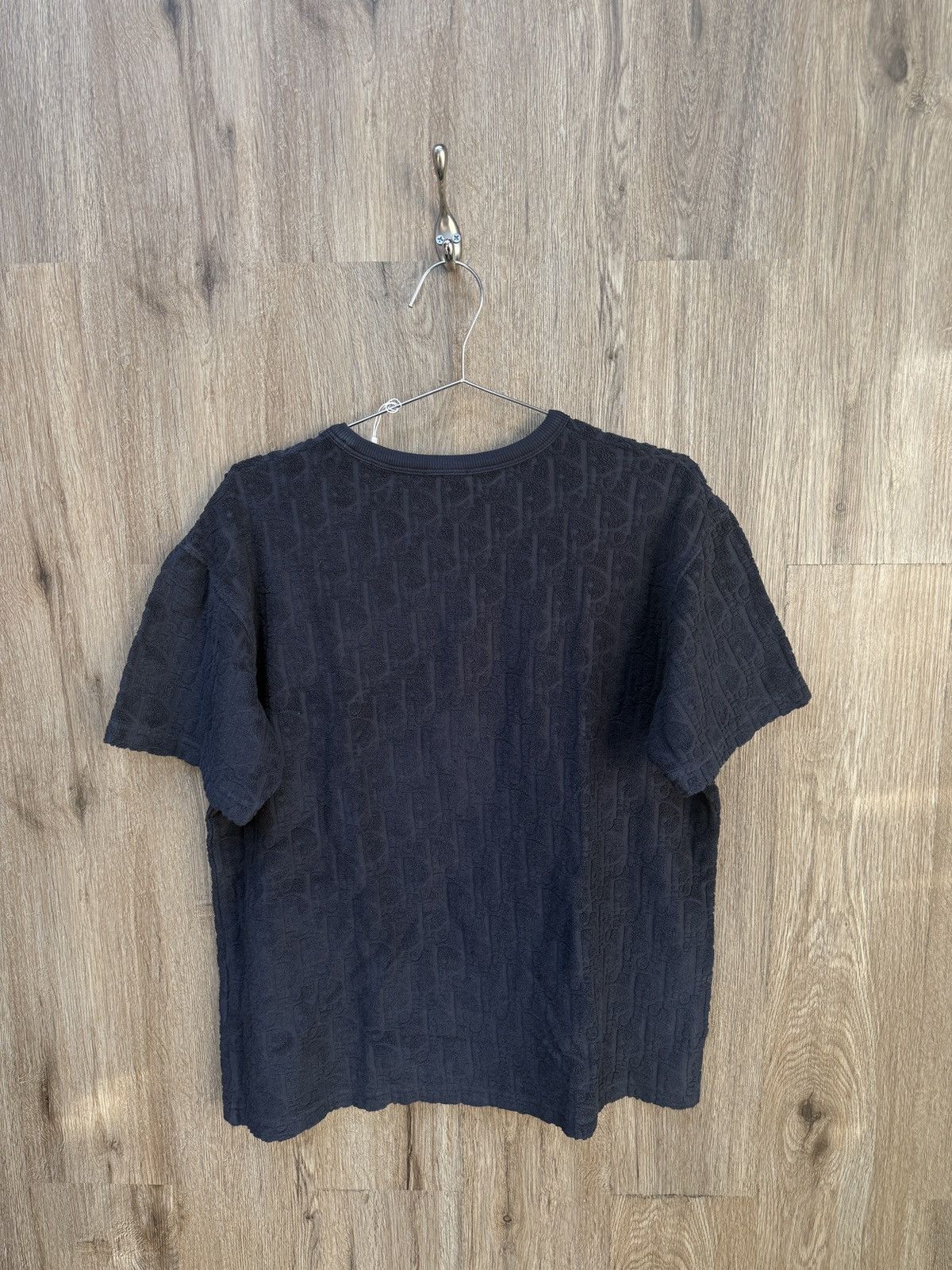 Dior Christian Dior Navy Towel Short Sleeve Size US S / EU 44-46 / 1 - 4 Thumbnail