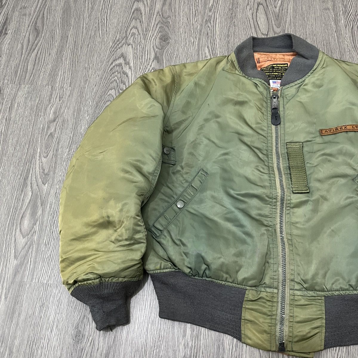 Avirex Sunfaded Vintage Avirex Ma 1 Fyl Jacket Bomber Reversible Size US M / EU 48-50 / 2 - 4 Thumbnail