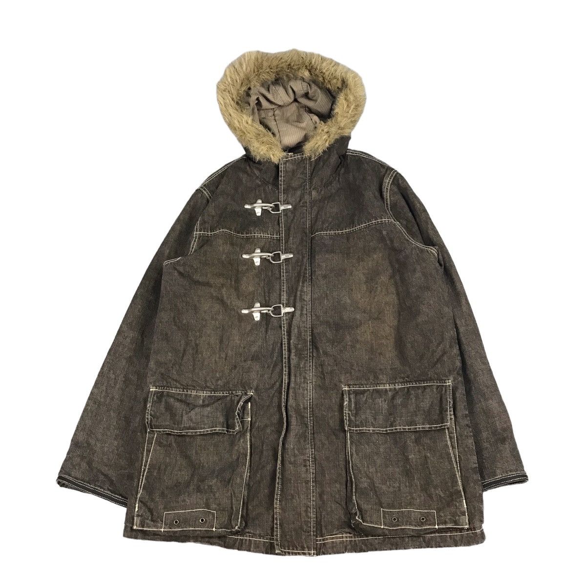 If Six Was Nine × Japanese Brand × Le Grande Bleu (L.G.B.) JAPAN STYLE ALLIX DESIGN FUR HOODIES SKULL JACKET Size US L / EU 52-54 / 3 - 1 Thumbnail