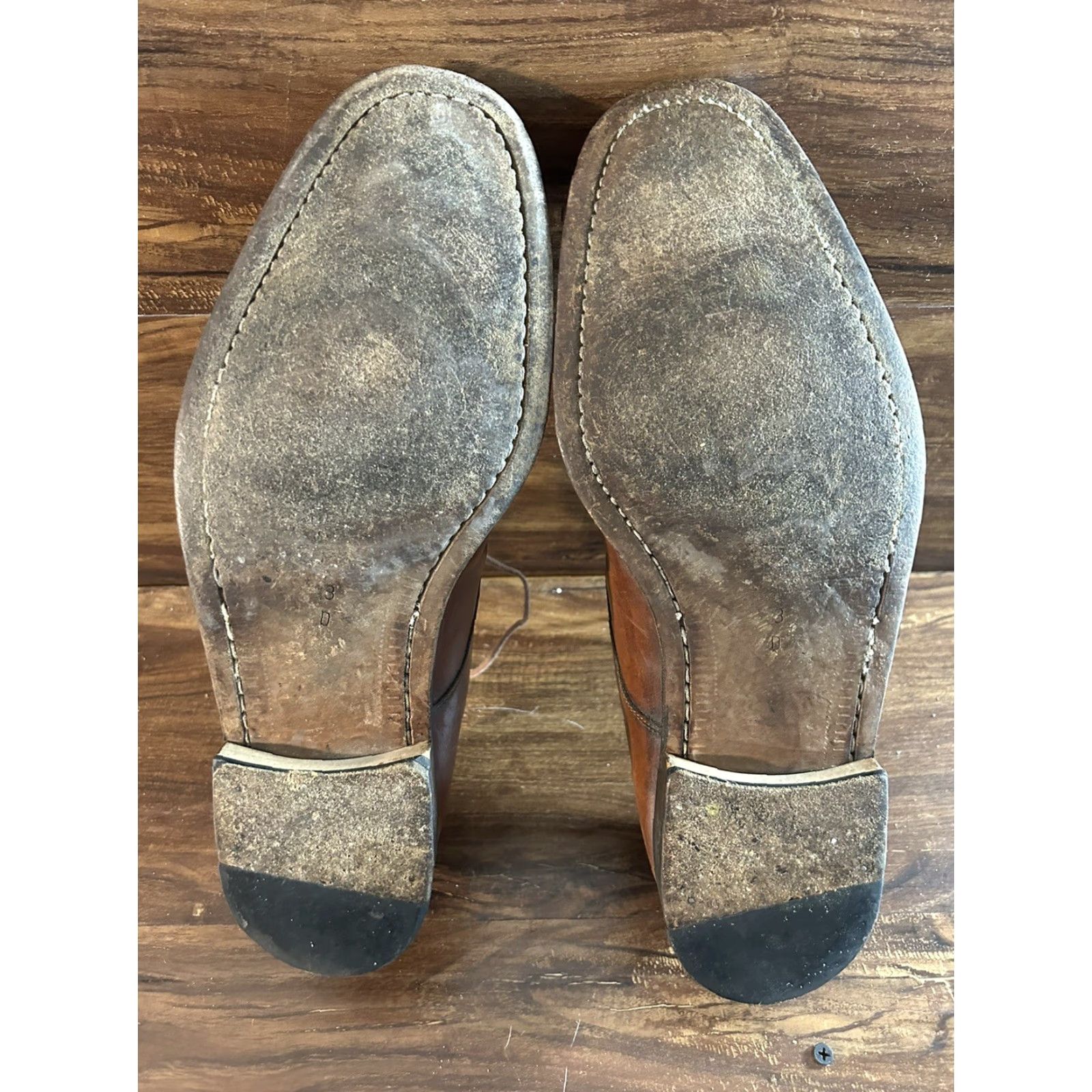 Cole Haan Cole Haan Mens City Brown Leather Cap Toe Dress Lace Up Oxfords sz 13 D Shoes Size ONE SIZE - 7 Thumbnail