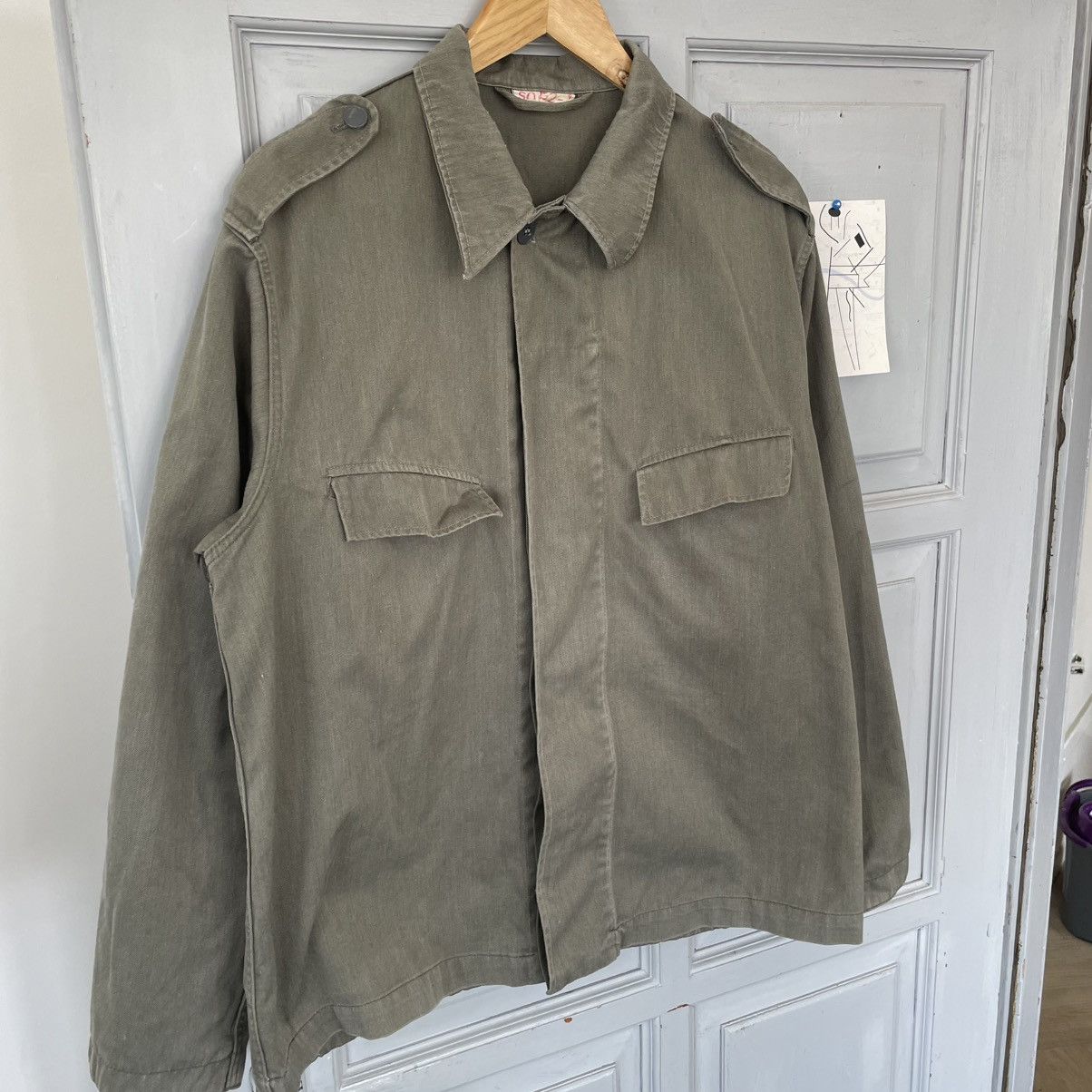 Other Vintage 1989 Military Germany OG Shirt button up Size US L / EU 52-54 / 3 - 5 Thumbnail
