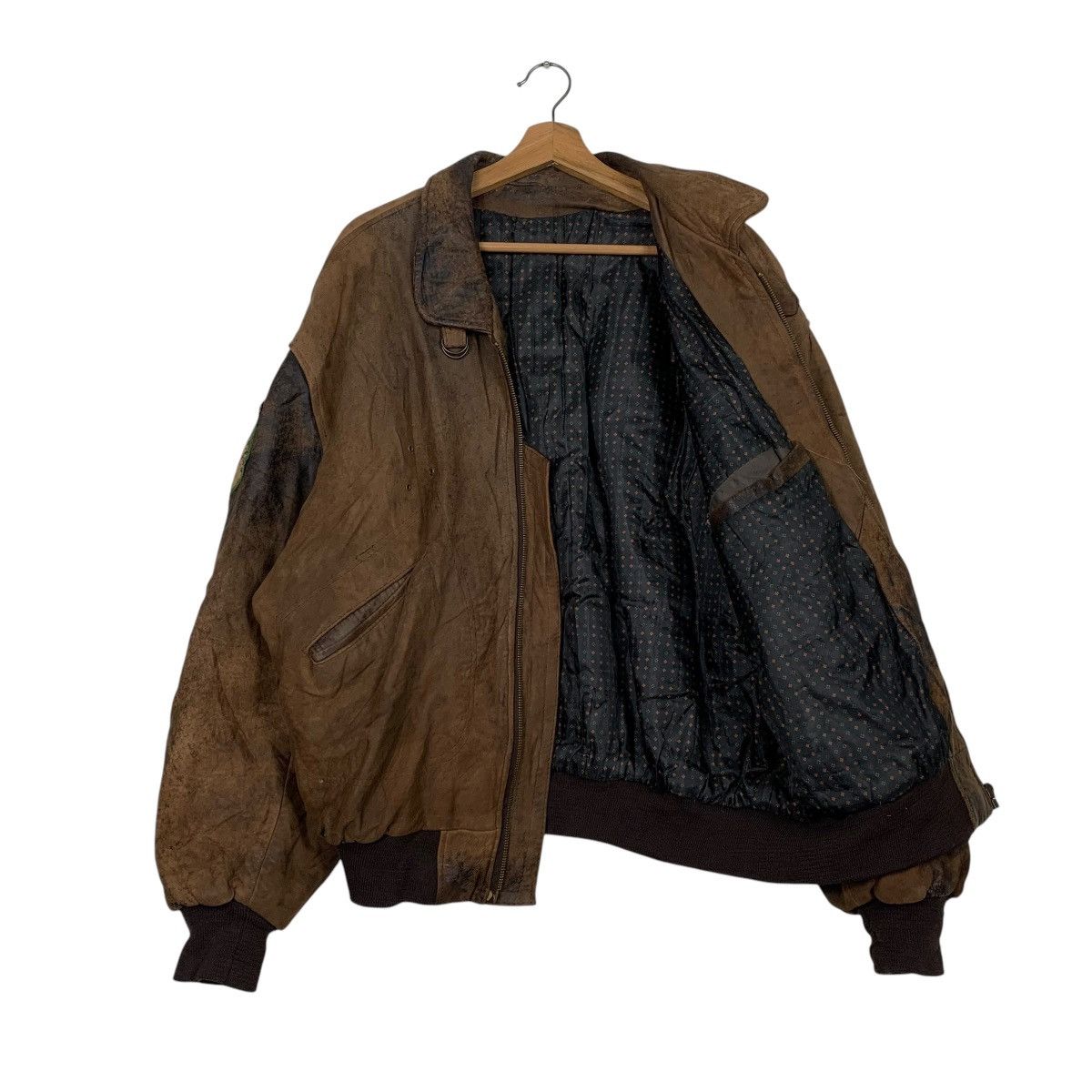 Other Dakota Flight Unit Bomber Leather Jacket Size US XL / EU 56 / 4 - 9 Thumbnail
