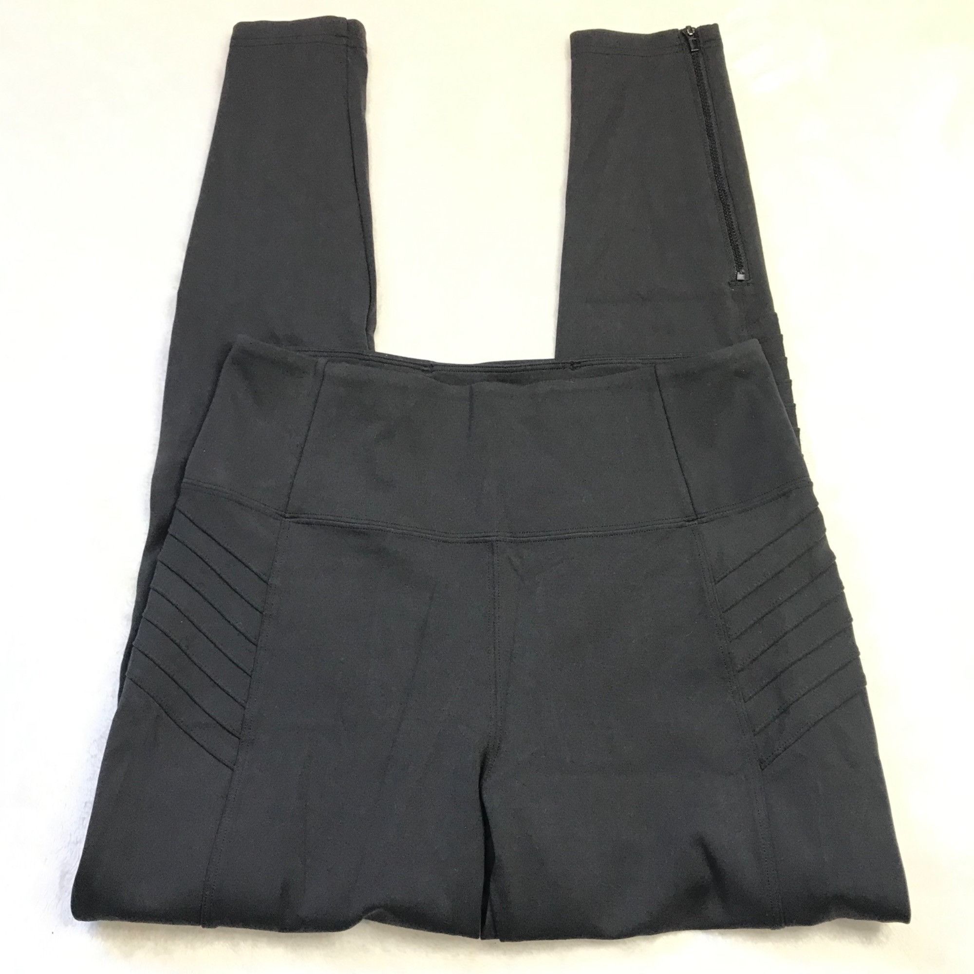 Athleta Athleta Delancey Moto Tight Leggings Women's Medium Black Zi Size 27" / US 4 / IT 40 - 13 Thumbnail
