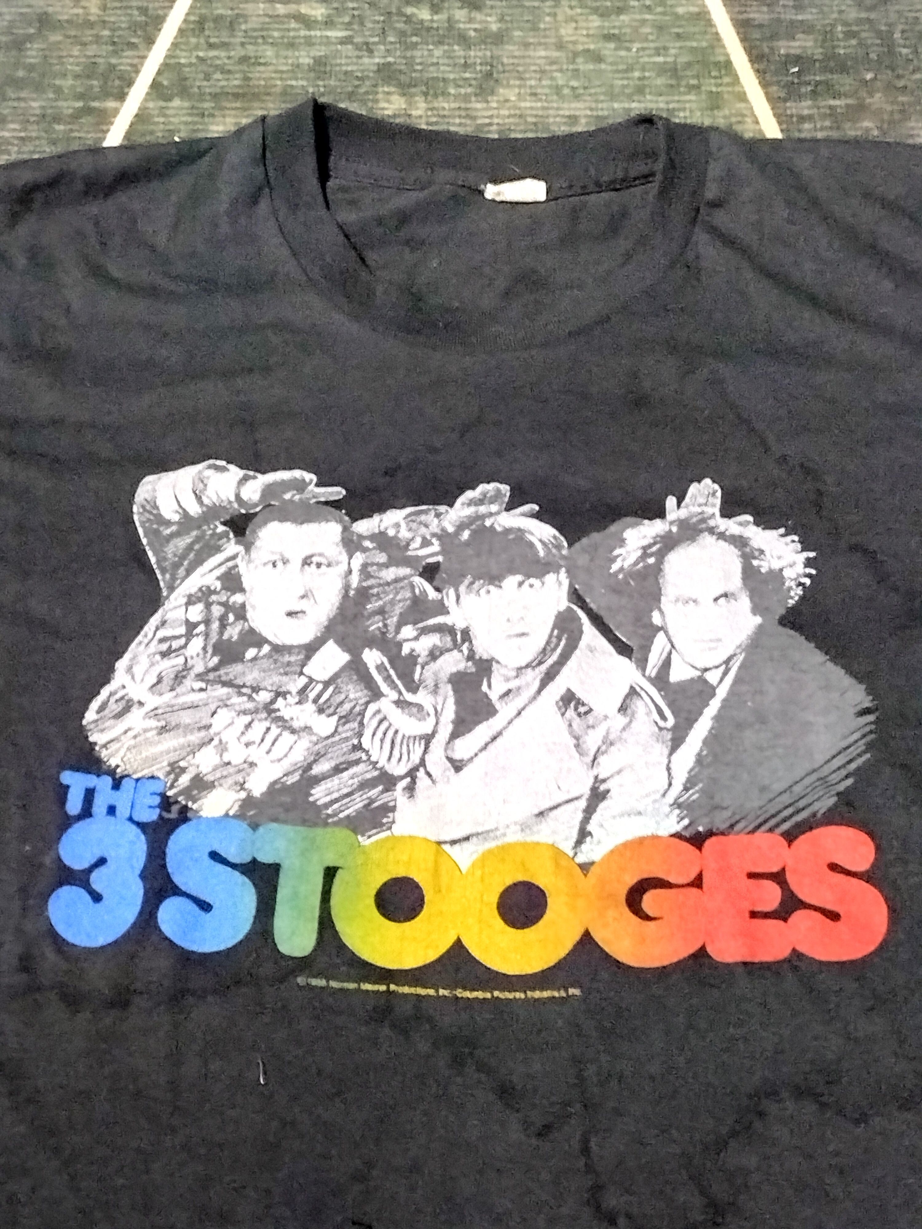 Band Tees × Vintage Vintage 80s The 3 Stooges 1988 fashion Kurt Cobain movies Size US L / EU 52-54 / 3 - 4 Thumbnail