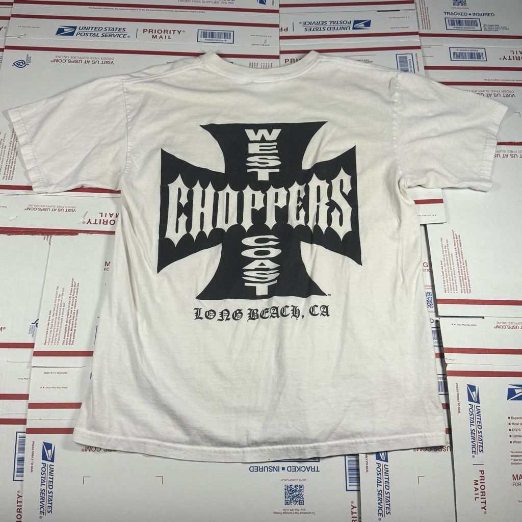 Harley Davidson White West Coast Choppers T-Shirt Vintage Size Medium Size US M / EU 48-50 / 2 - 2 Thumbnail