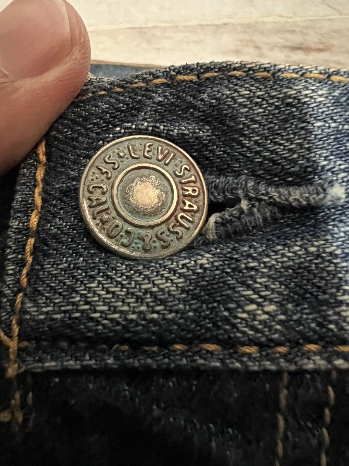 If Six Was Nine × Levi's × Levi's Vintage Clothing 🌈Vintage Levis 505 Distressed Faded Jeans Size US 32 / EU 48 - 13 Thumbnail