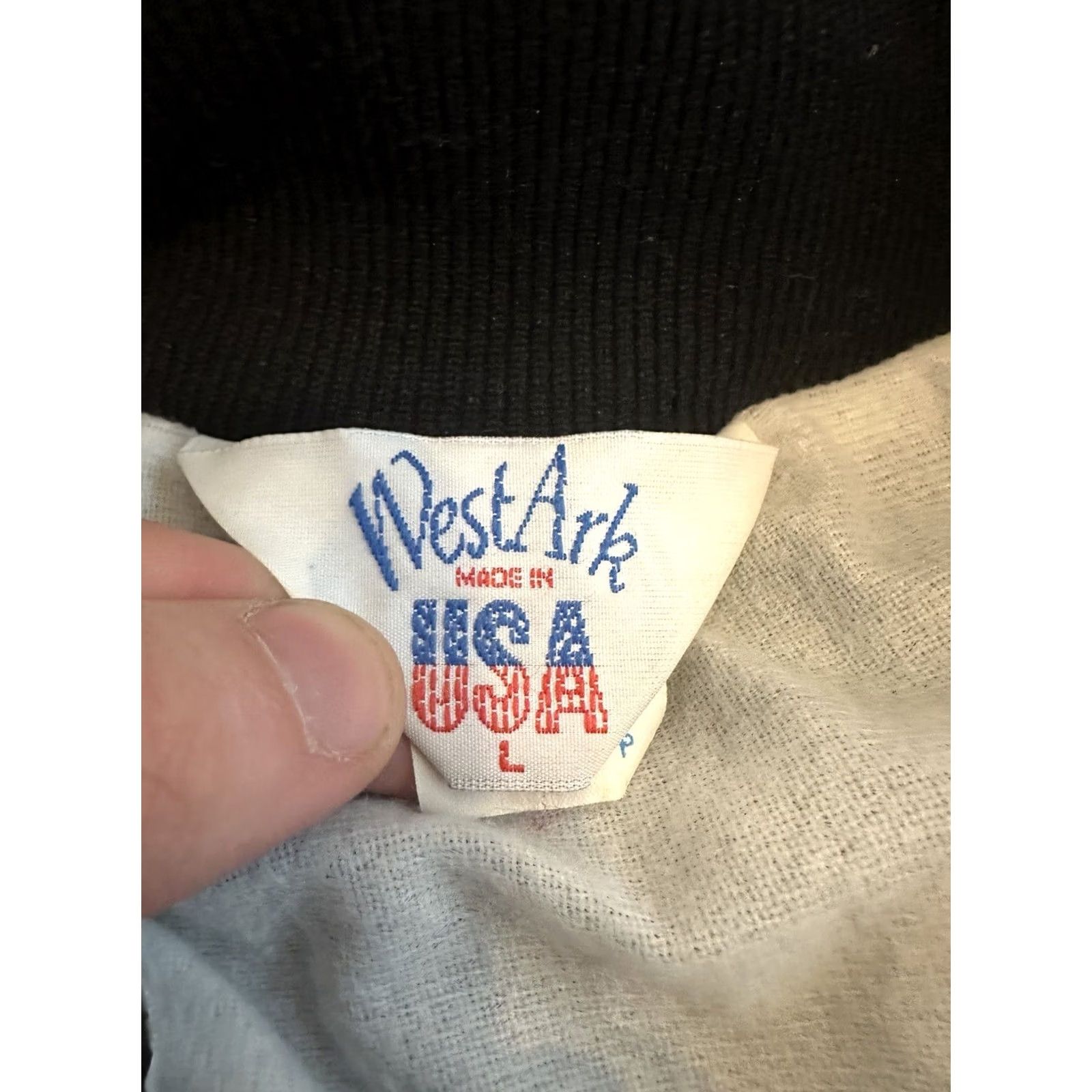 Vintage VINTAGE West Ark Jacket 80s Satin Black Large United Steelworkers Retired Made In USA Size US L / EU 52-54 / 3 - 4 Thumbnail