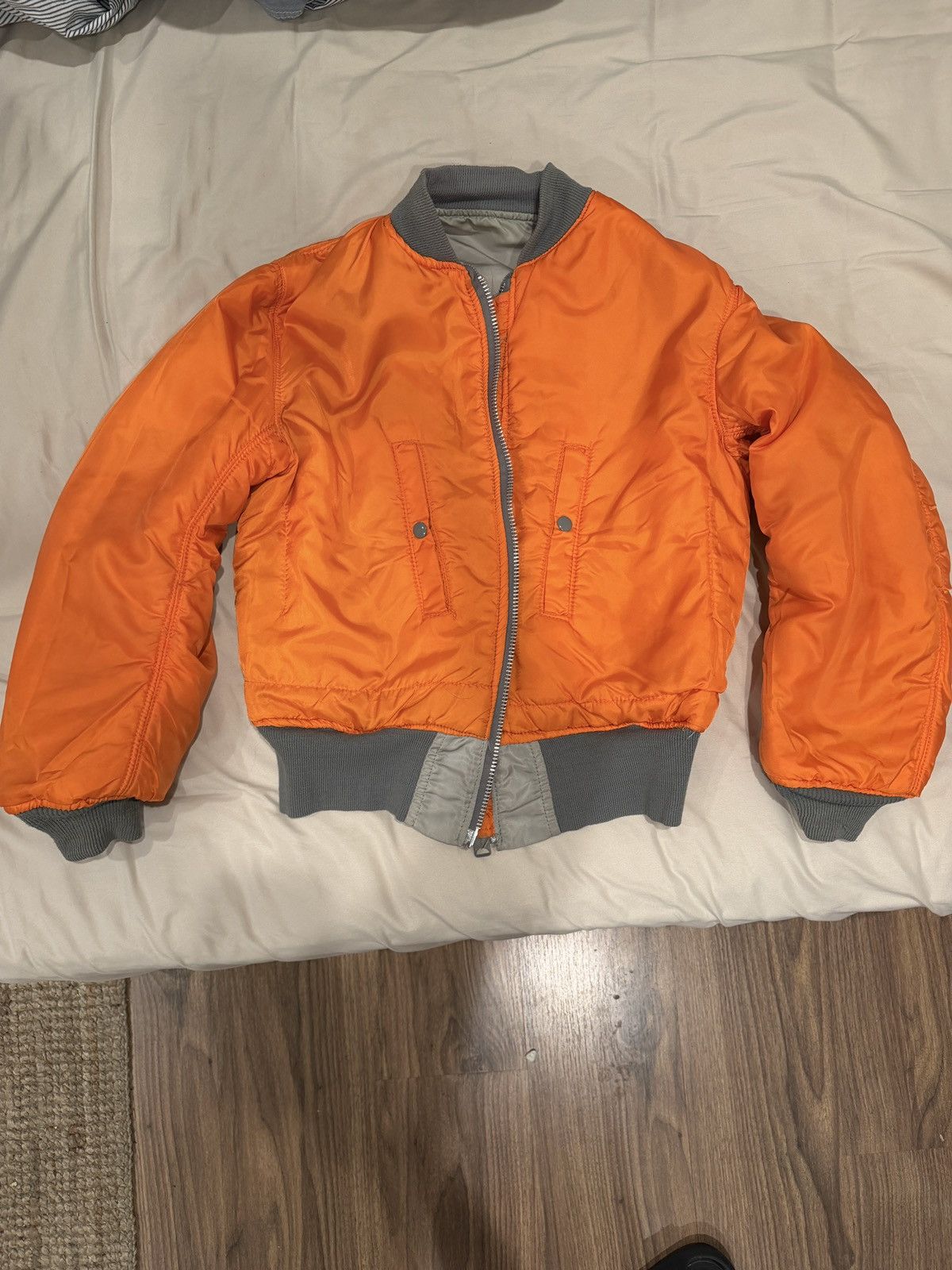 Alpha Industries Vintage 80s Alpha Industries MA1 Bomber Jacket Size US S / EU 44-46 / 1 - 3 Thumbnail