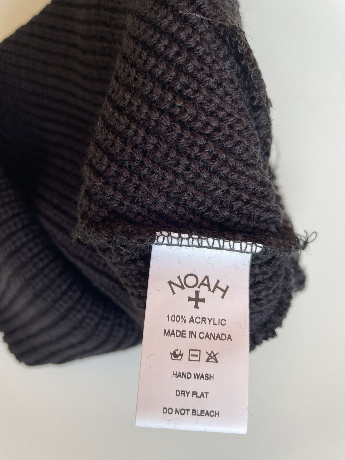 Noah Noah Core Logo Beanie BLACK Size ONE SIZE - 3 Thumbnail