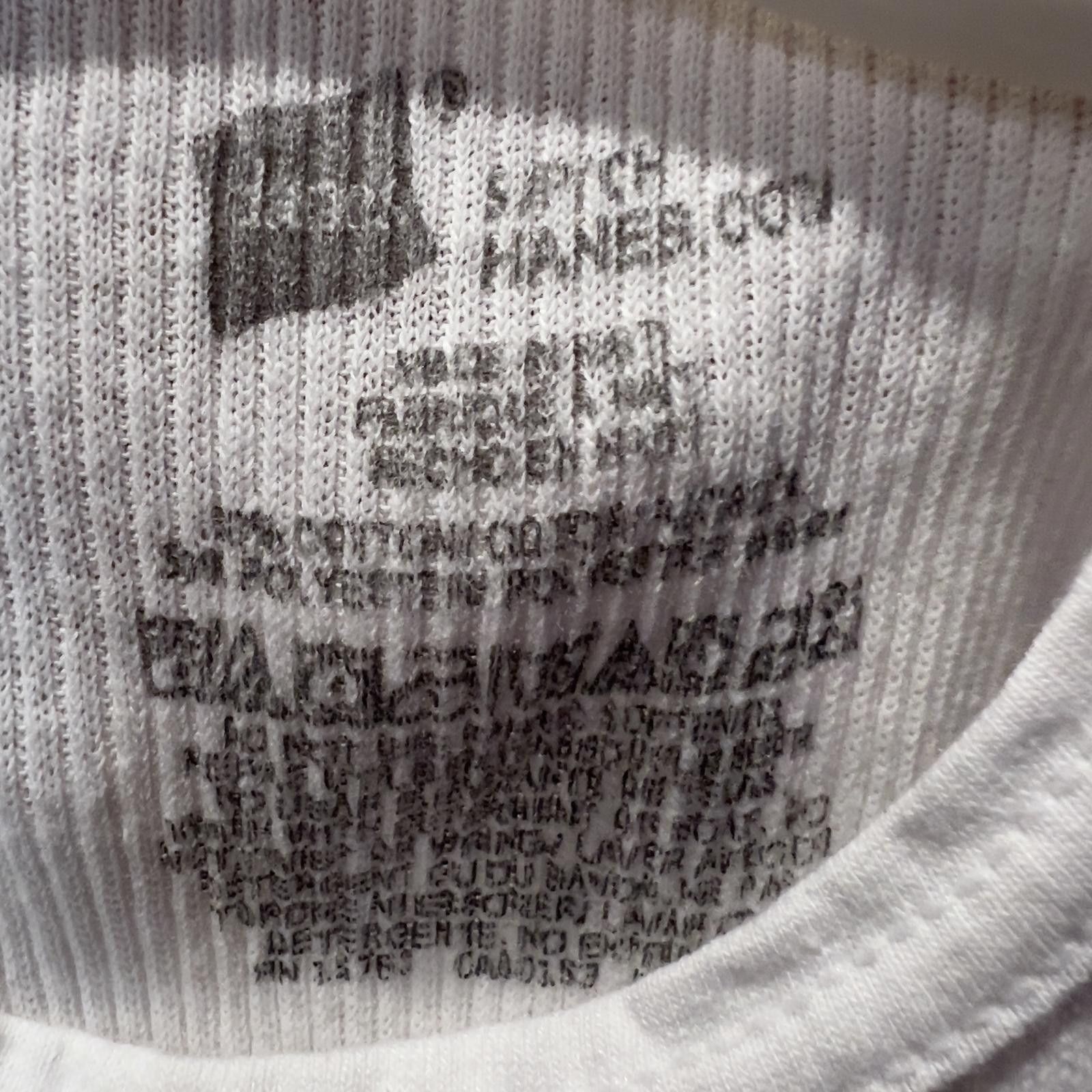 Hanes Hanes White Men's Ribbed Cotton Tank Undershirt Size ONE SIZE - 3 Thumbnail