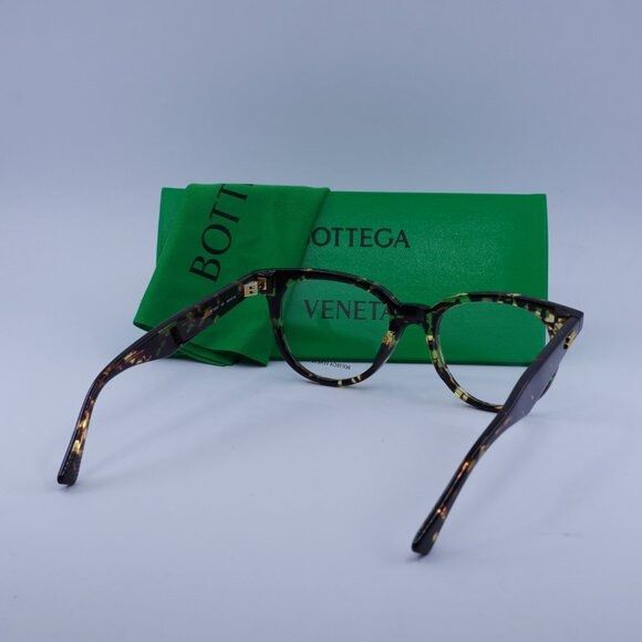 Bottega Veneta Bottega Veneta BV1020O 002 Eyeglasses Havana 49mm Cat Eye Size ONE SIZE - 11 Thumbnail
