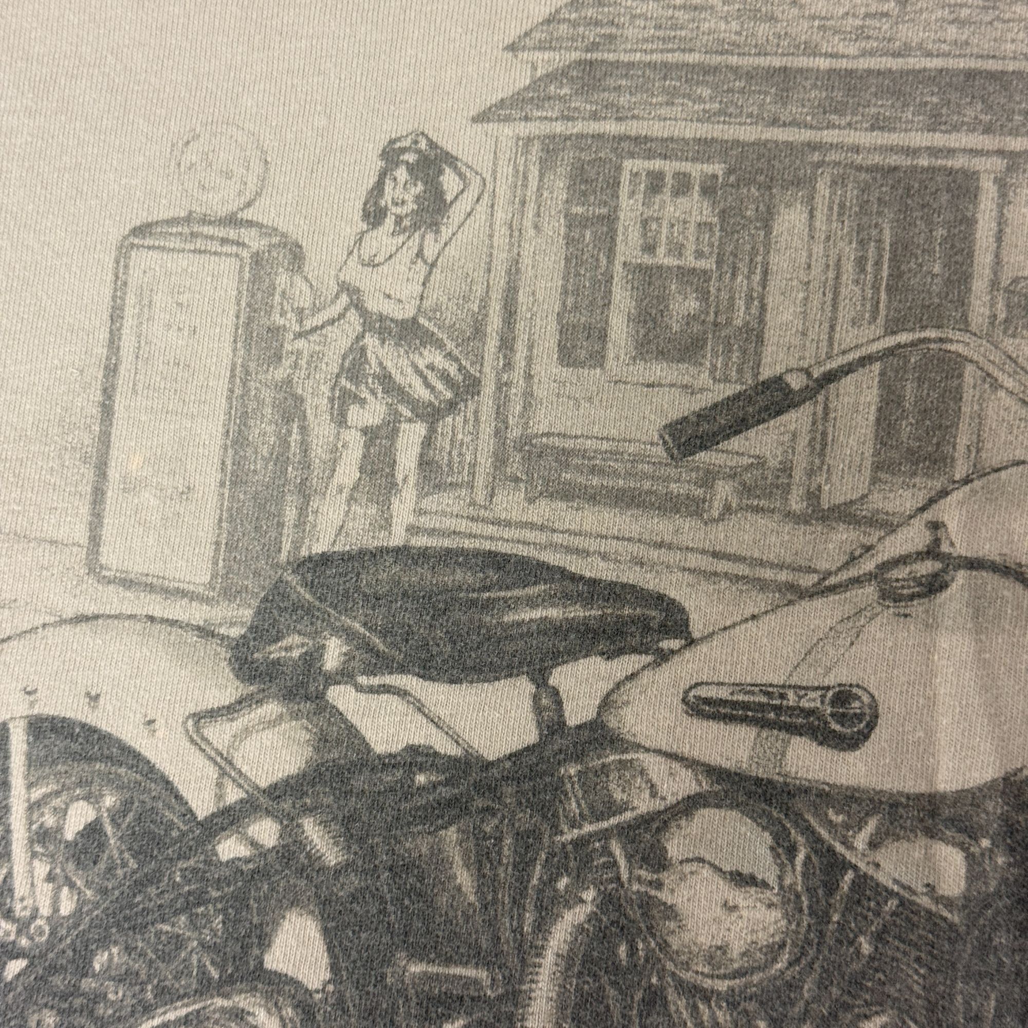 Harley Davidson Myrtle Beach SC Motorcycle SURFER PINUP GIRL Biker T Shirt Size US XL / EU 56 / 4 - 5 Thumbnail