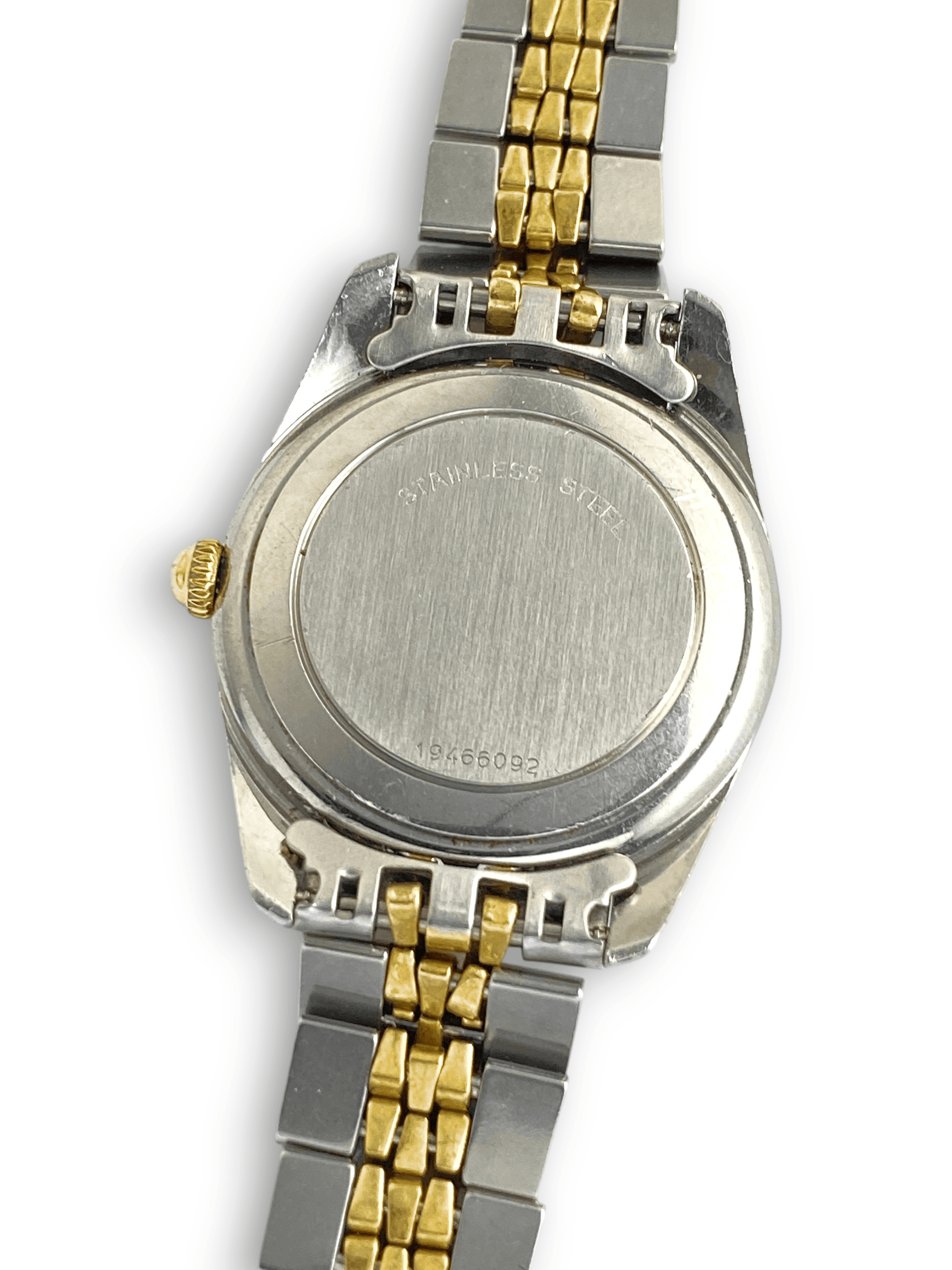 Longines Longines 4858 Black Dial Quartz Ladies Bezel Two Tone Watch Size ONE SIZE - 9 Thumbnail