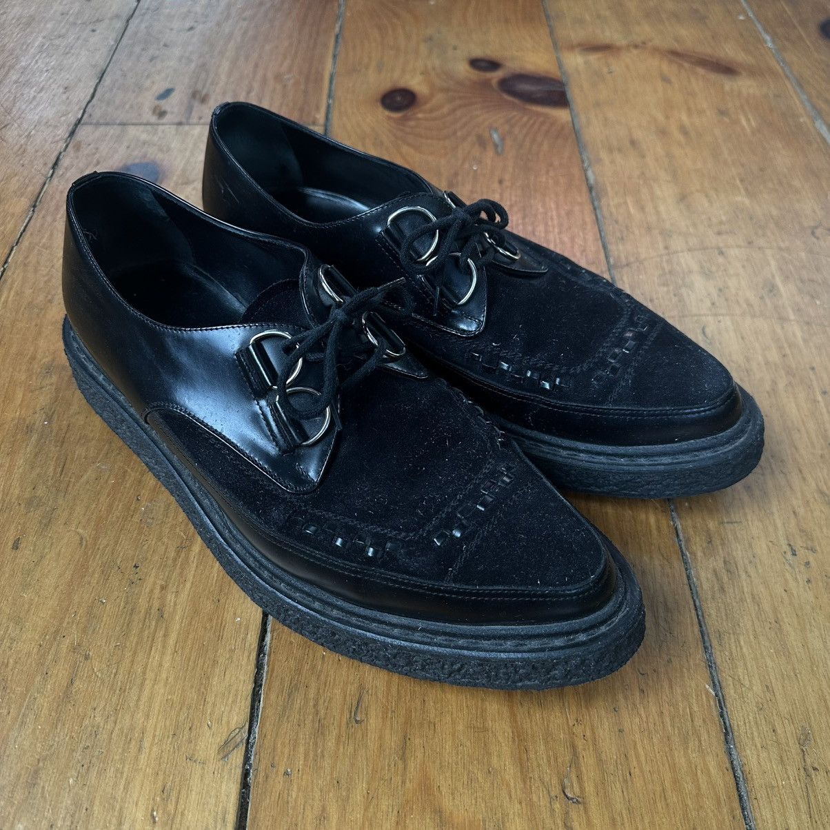 Hedi Slimane × Saint Laurent Paris 14FW Leopard Creepers Sz40