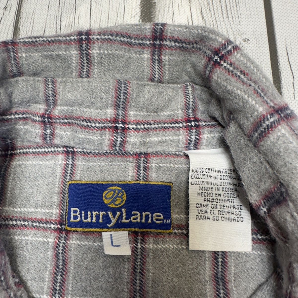 Vintage Vintage Burry Lane flannel shirt Size US L / EU 52-54 / 3 - 4 Thumbnail