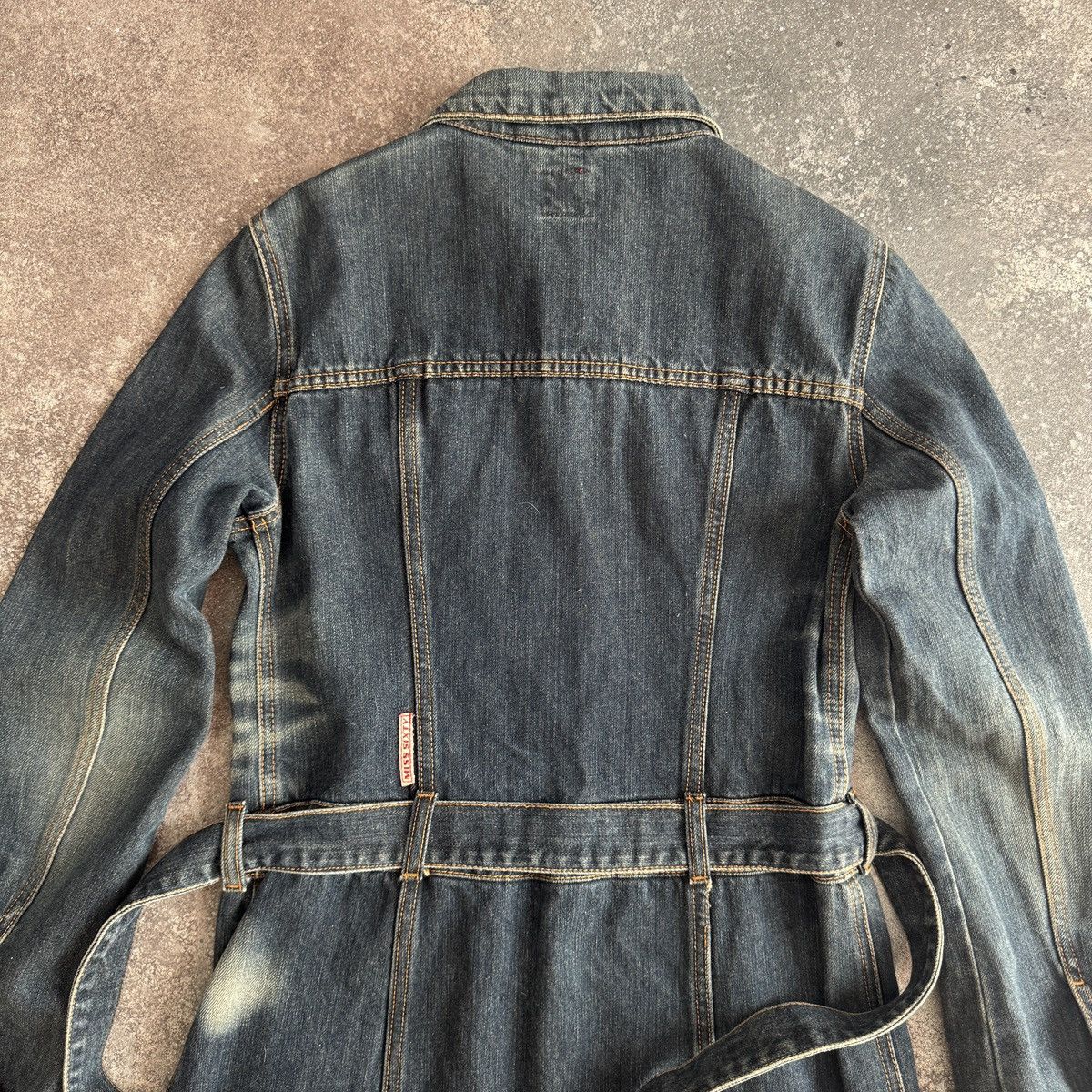Miss Sixty Miss Sixty Y2K Vintage Denim Trench Coat / Long Jean Dress Size S / US 4 / IT 40 - 9 Thumbnail
