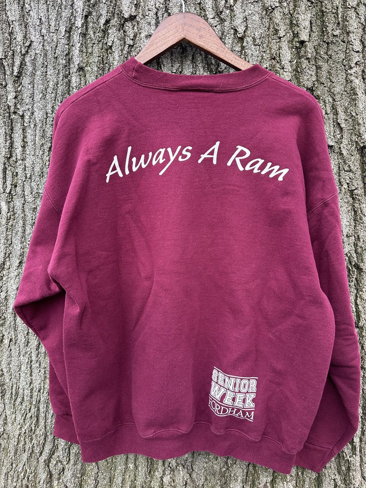 Hanes × Vintage Vintage 2015 Fordham College Crewneck Sweatshirt Size US L / EU 52-54 / 3 - 3 Thumbnail