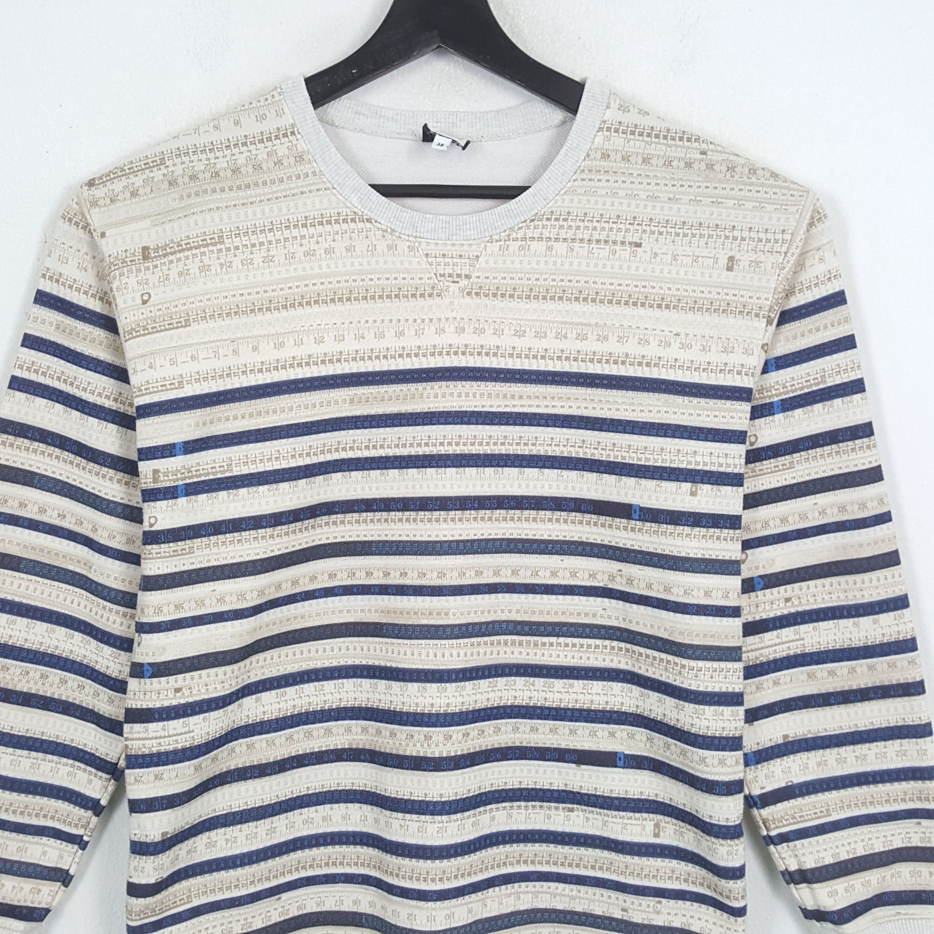 Jean Paul Gaultier × Vintage JEAN PAUL GAULTIER Stripes Design Fashion Style Sweatshirt Size US S / EU 44-46 / 1 - 2 Thumbnail