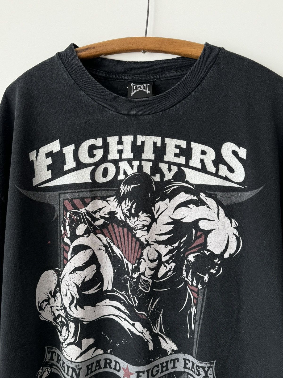 Affliction × Tapout × Vintage Vintage Y2K Tapout ‘Fighters Only’ Affliction Skate T-Shirt Size US XXL / EU 58 / 5 - 4 Thumbnail