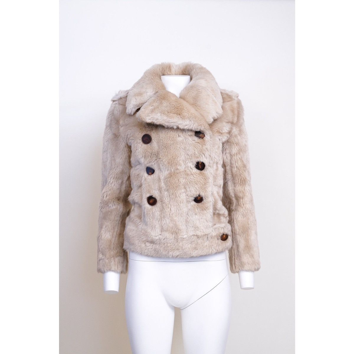 Gucci Gucci by Tom Ford 1996 Blonde Faux Fur Jacket Size XS / US 0-2 / IT 36-38 - 2 Thumbnail