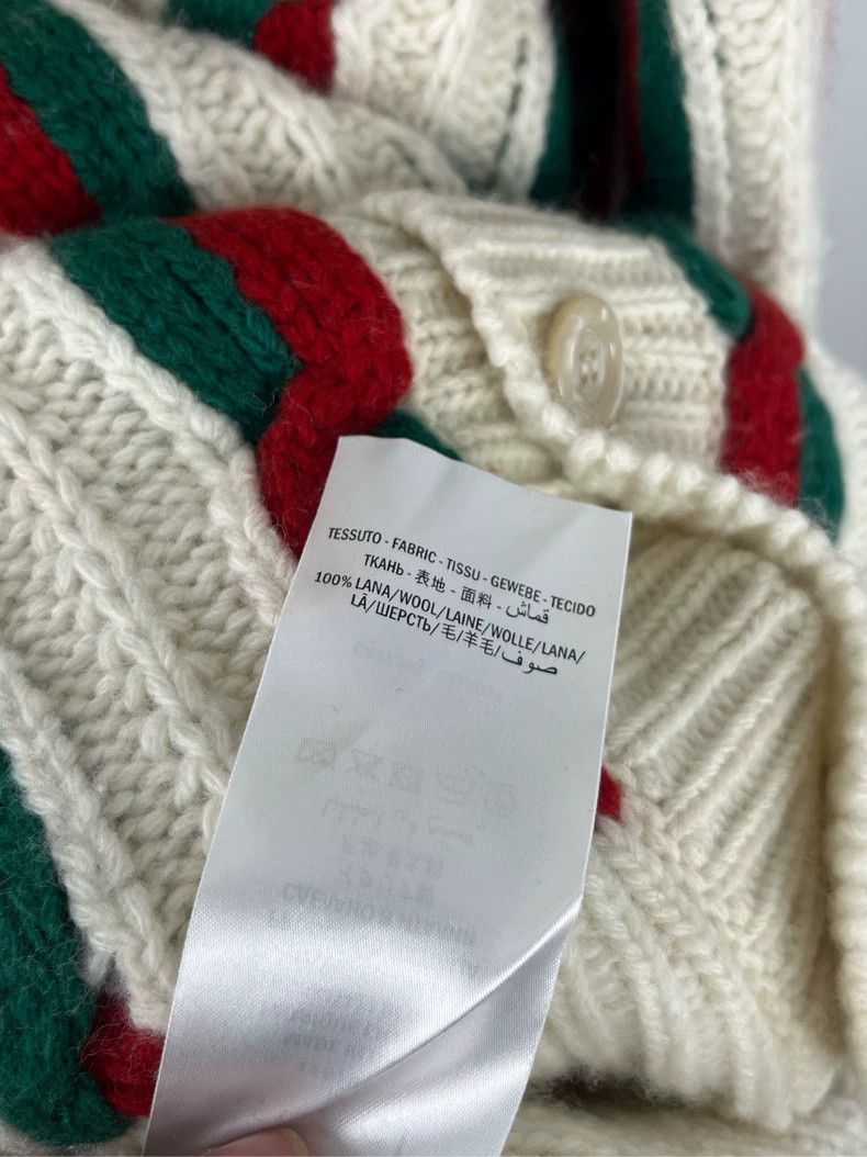 Gucci Gucci Striped V-neck long-sleeved knitted cardigan 2504-Nex Size US M / EU 48-50 / 2 - 5 Thumbnail