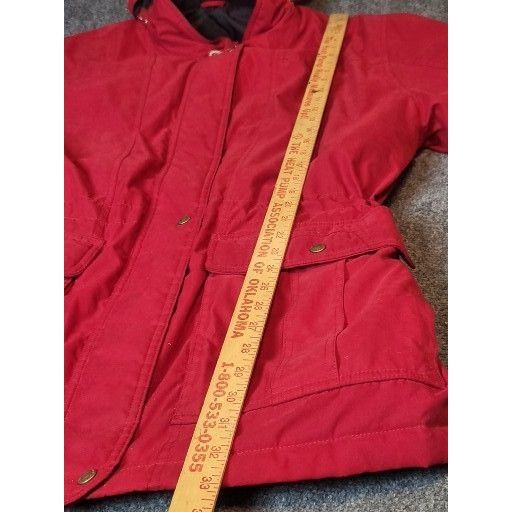 Woolrich Woolen Mills Vintage Woolrich Lined Hooded Coat Women Sz L Holly Berry Re Size L / US 10 / IT 46 - 7 Thumbnail