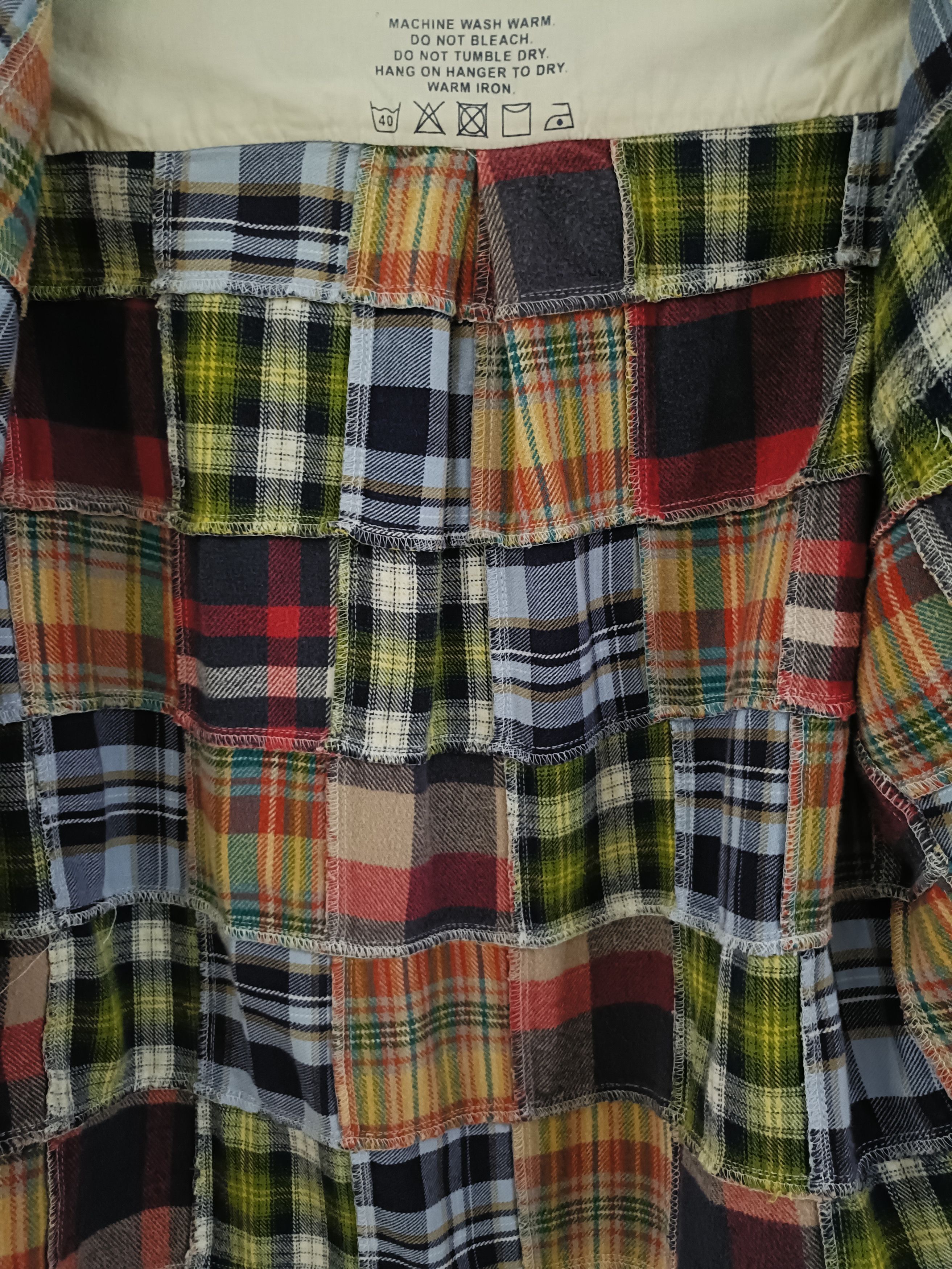 Reason Daily taste by reason real patchwork madras flannel shirt Size US L / EU 52-54 / 3 - 6 Thumbnail