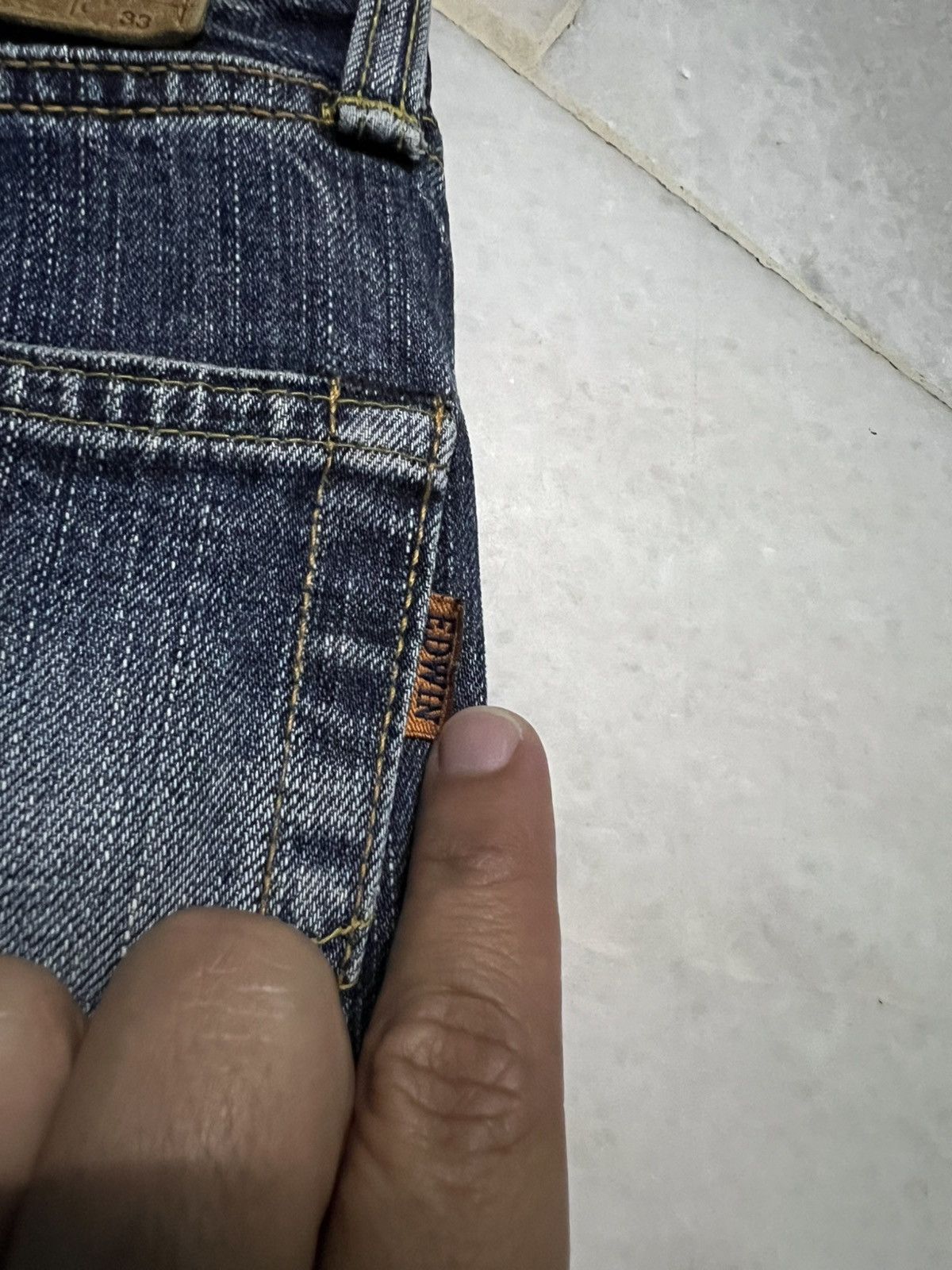 Edwin 💥Baggy💥Edwin 505ZX Selvedge Jean Very Rare Size US 30 / EU 46 - 14 Thumbnail