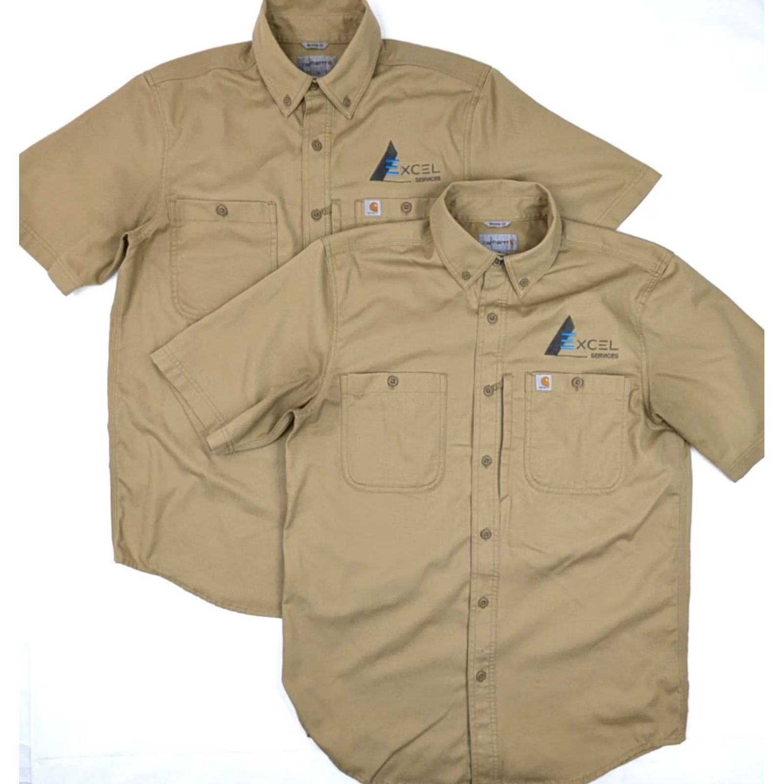 Carhartt Carhartt Button Shirt Lot x 2 – Men M – Rugged Professional Series Tan Beige Relaxed Fitness? Size US M / EU 48-50 / 2 - 2 Thumbnail