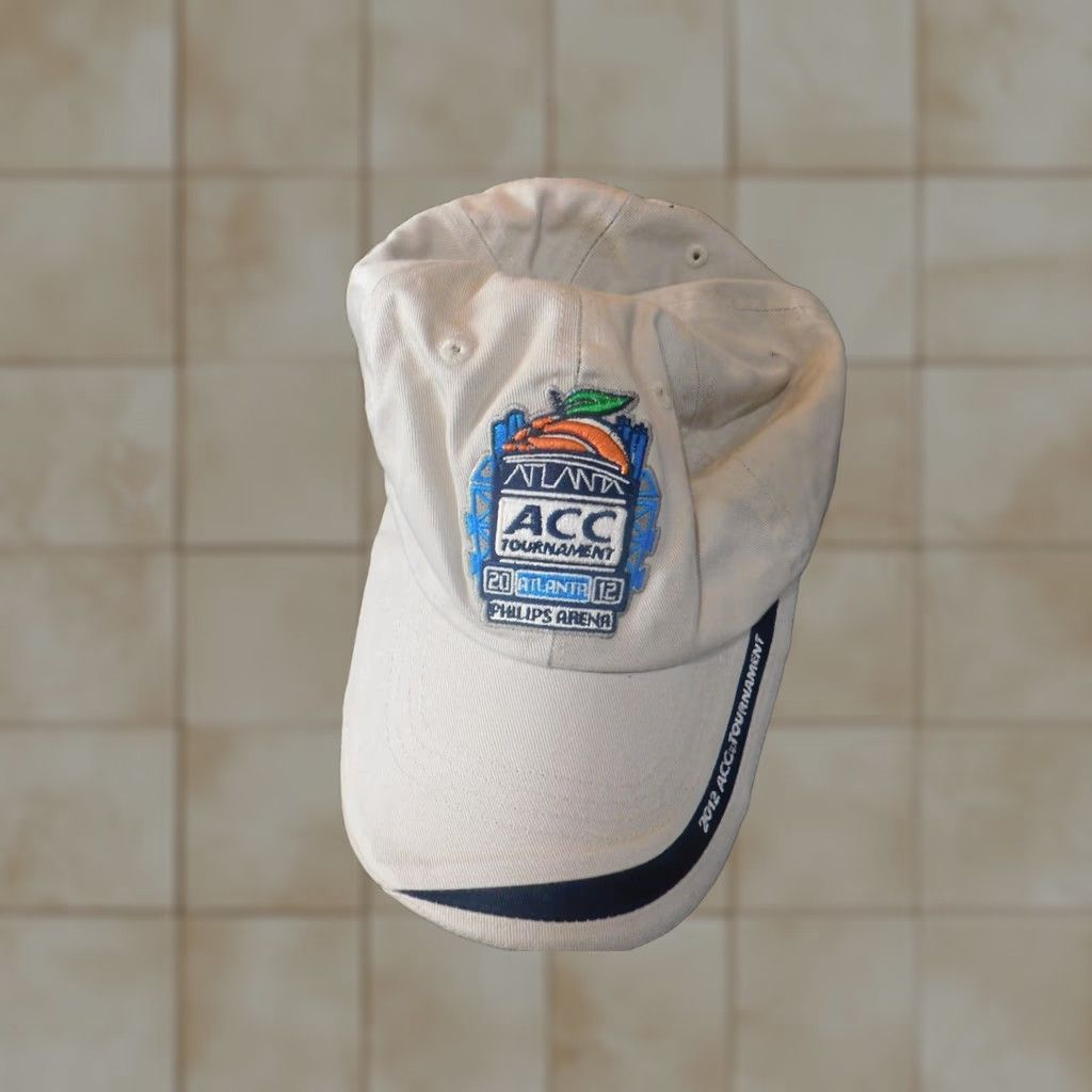 NCAA GEAR FOR SPORTS Hat Cap Atlanta Basketball 90s Beige Cotton Canvas One Size Men Baseball Cap Flex Stretch NCAA Auxiliary Casual Size ONE SIZE - 1 Thumbnail